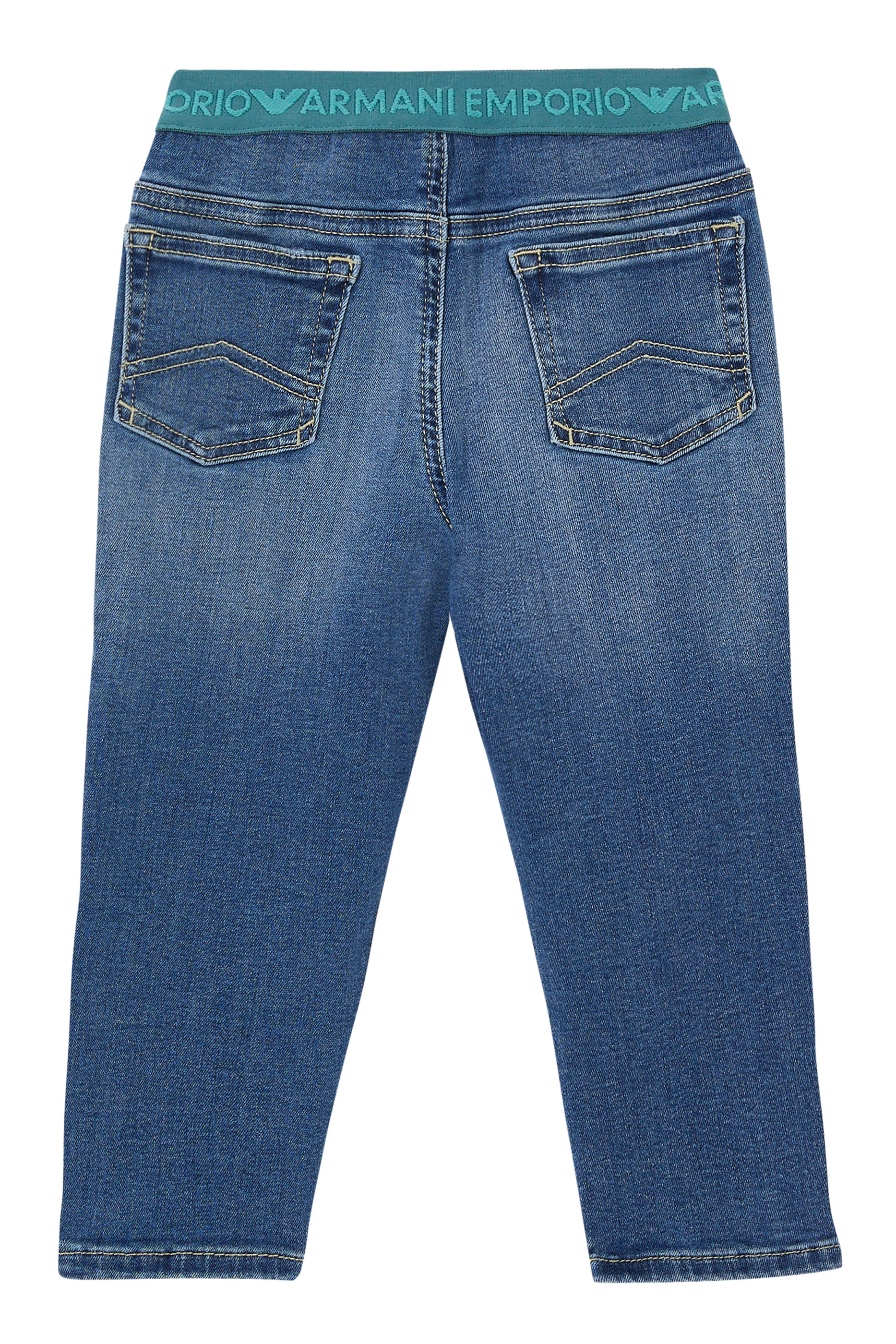 Kids Logo Waistband Jeans