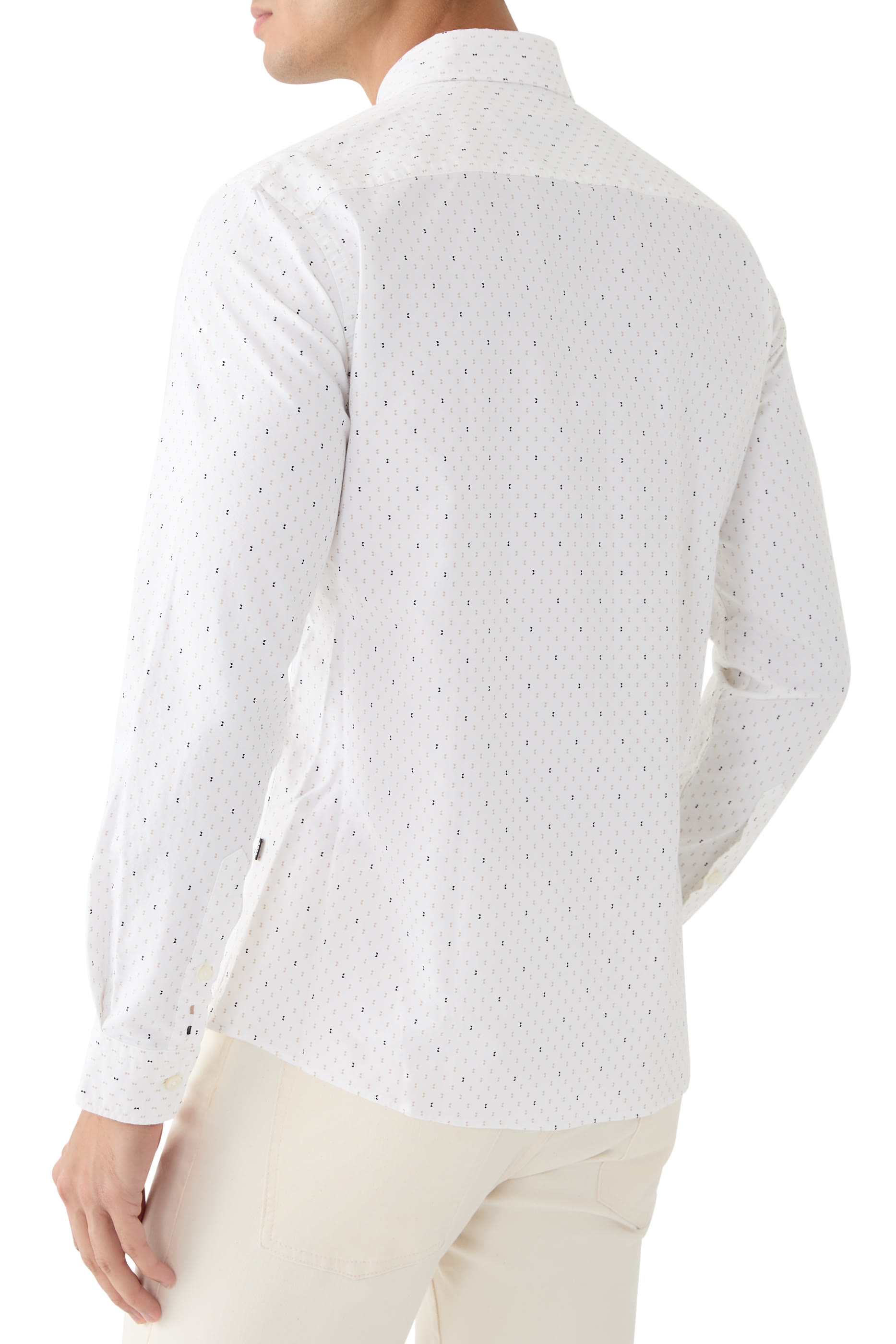 Slim-Fit Shirt in Printed Oxford Cotton