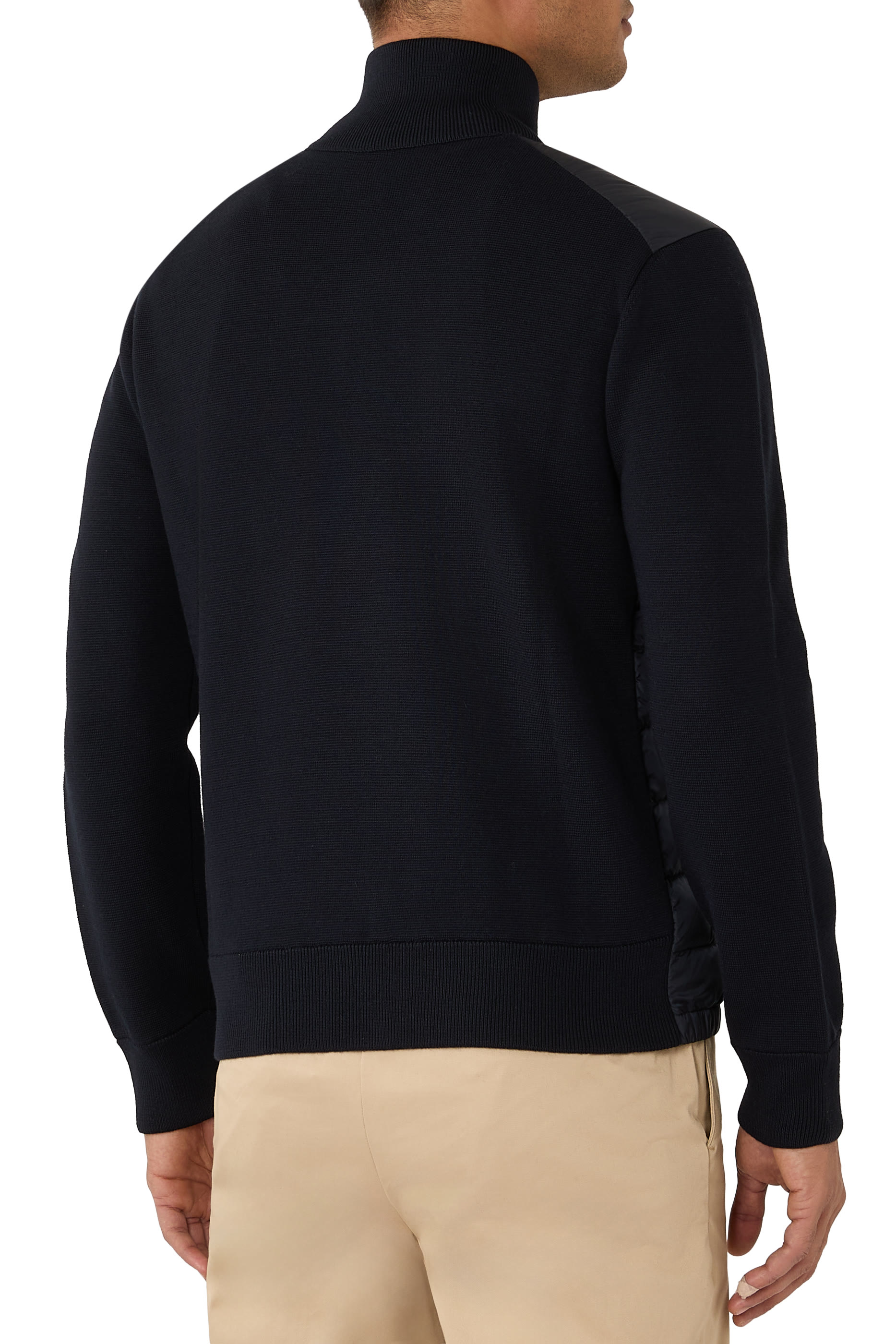 Padded Zip-Up Cardigan