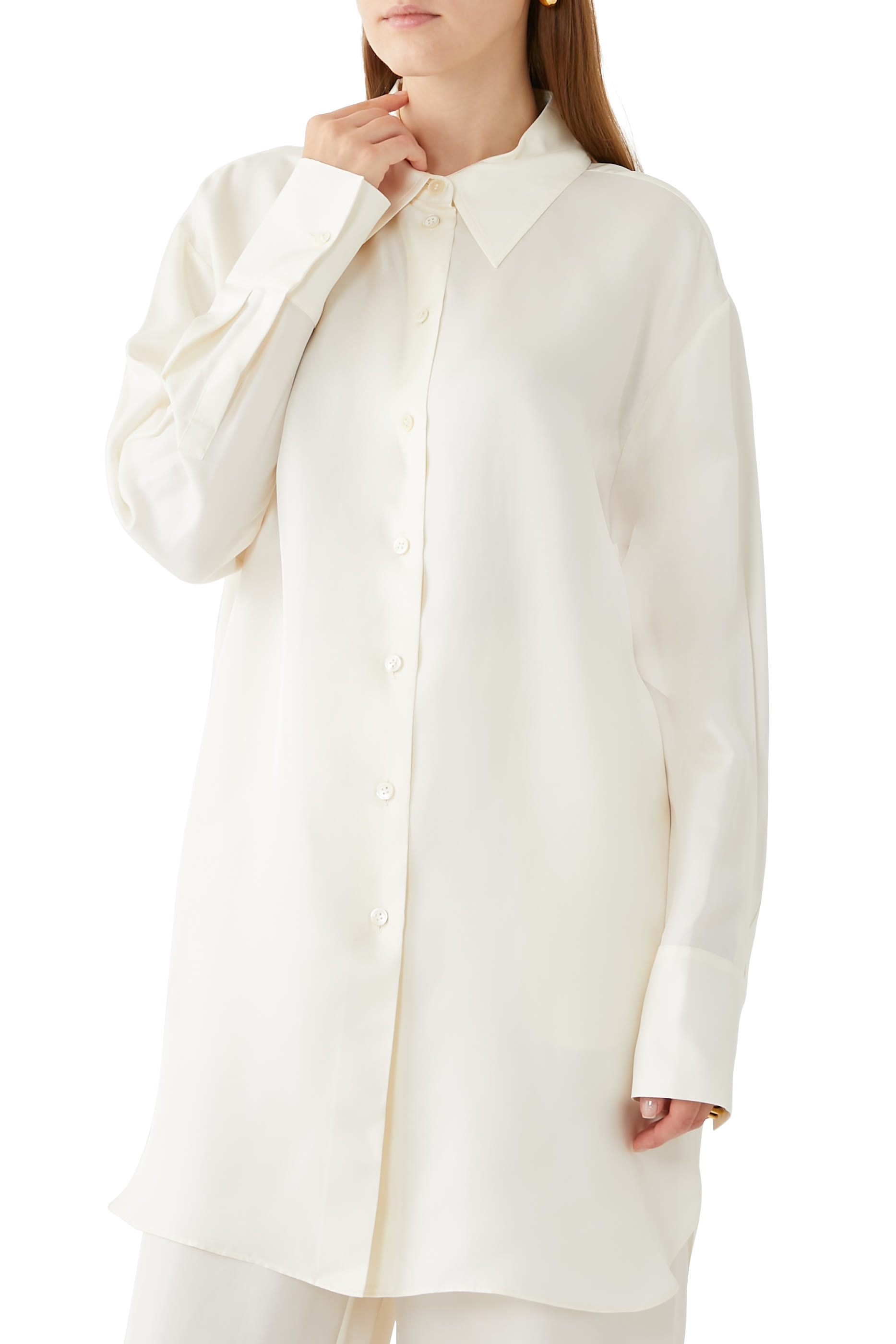 Oversized Silk Shirt