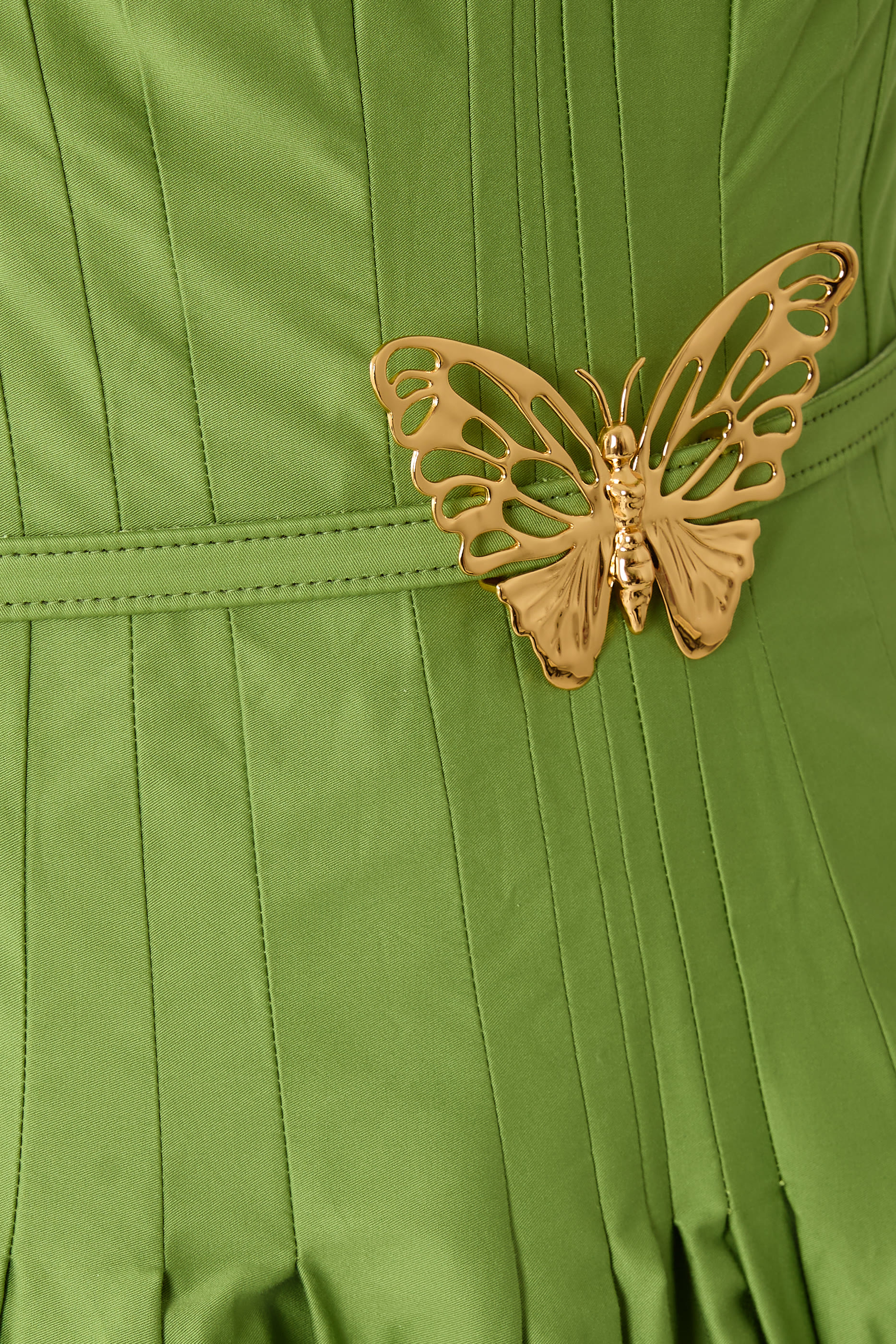 Strapless Cotton Twill Dress