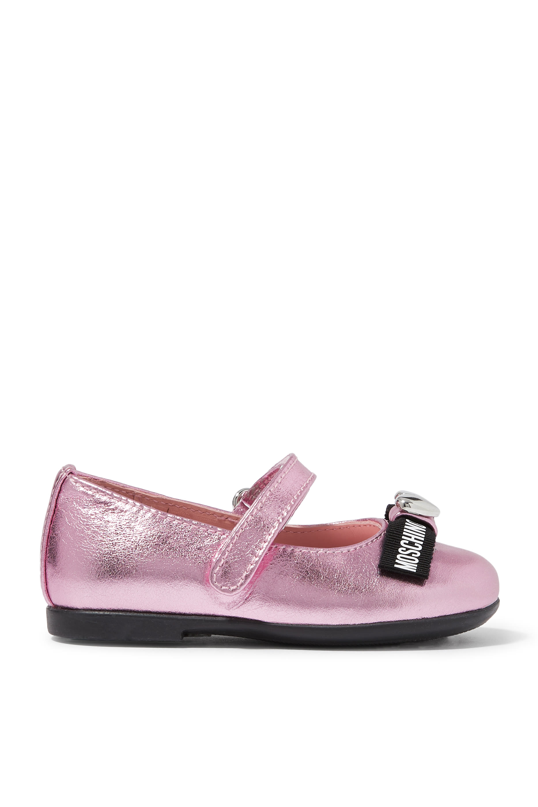 Kids Logo Leather Ballets