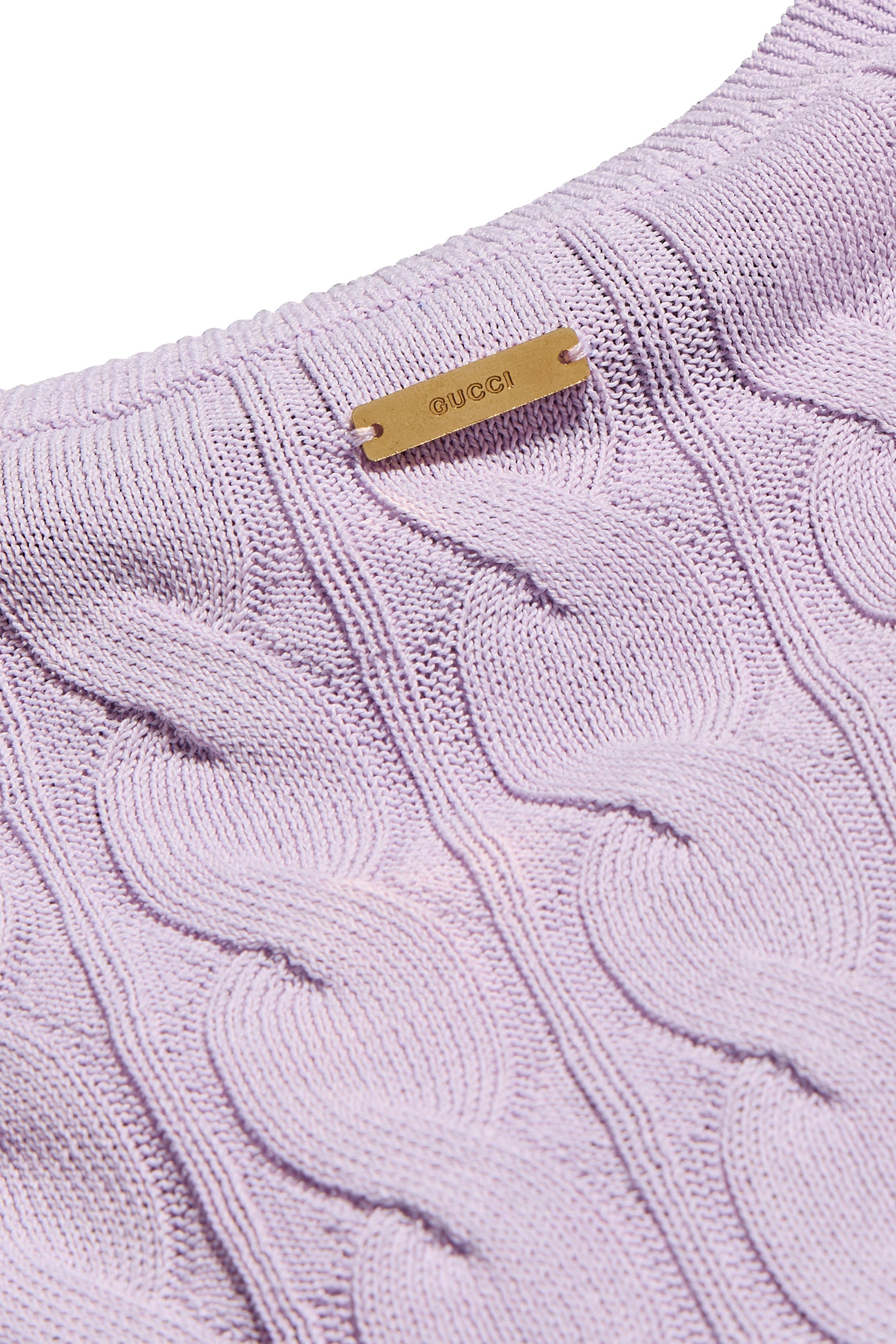 Braided Cotton Blend Cardigan 