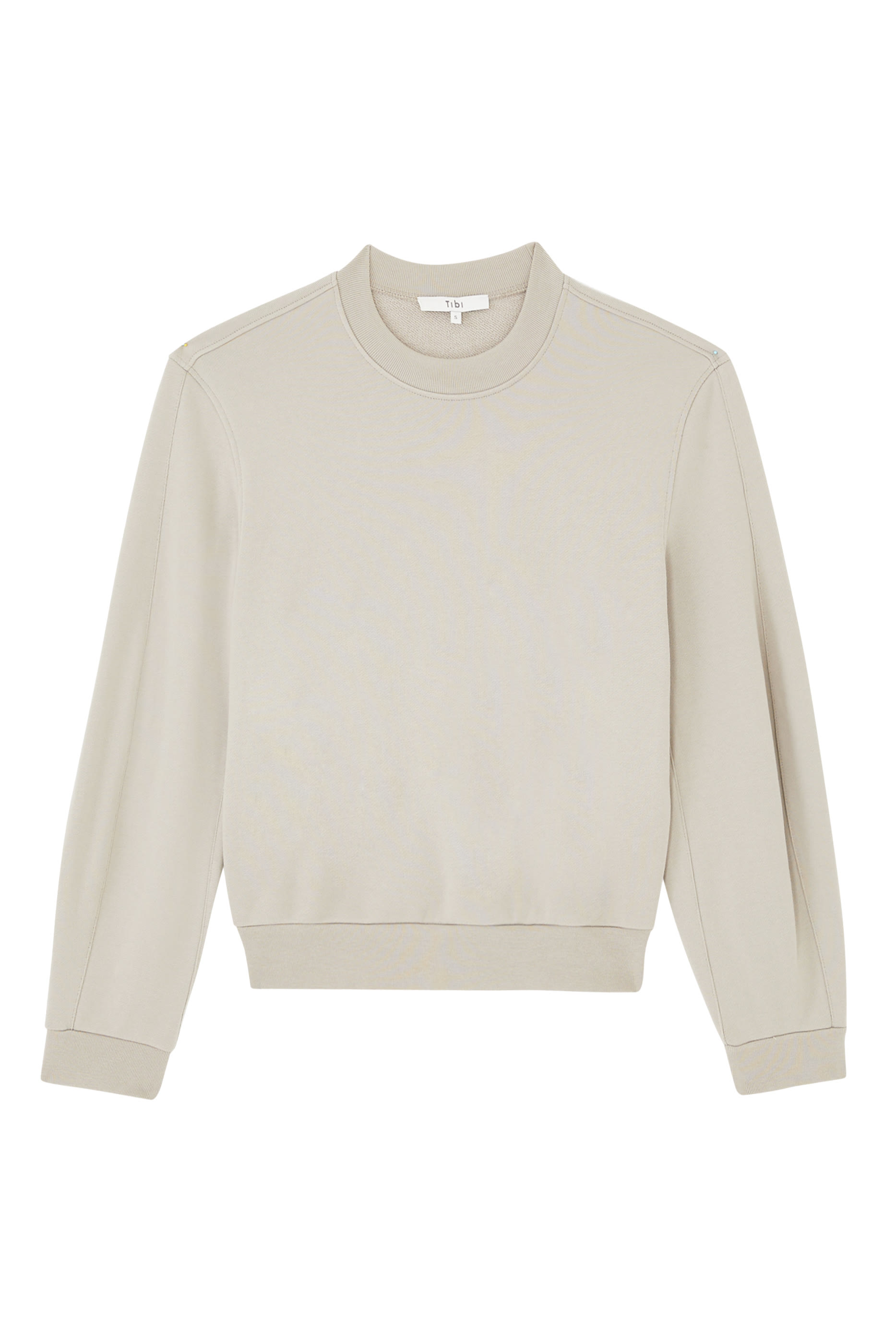 Sculpted Long Sleeves Cotton Sweatshirt