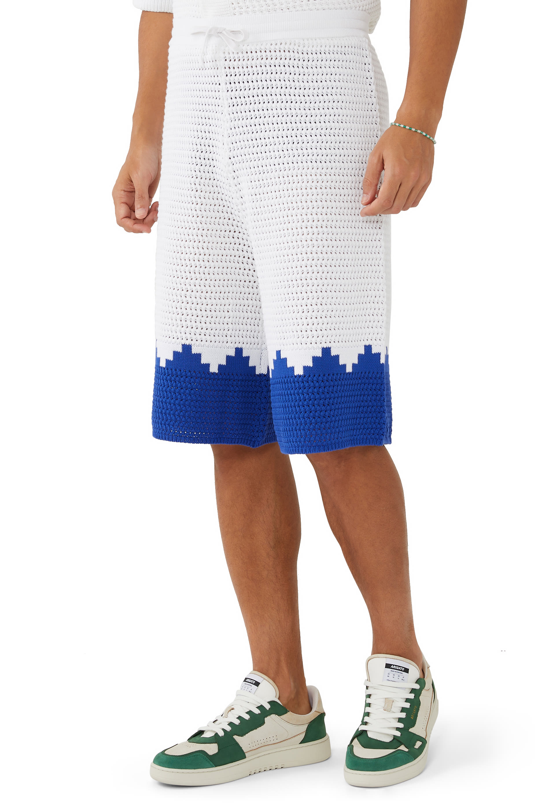 Cross Crocket Knit Shorts