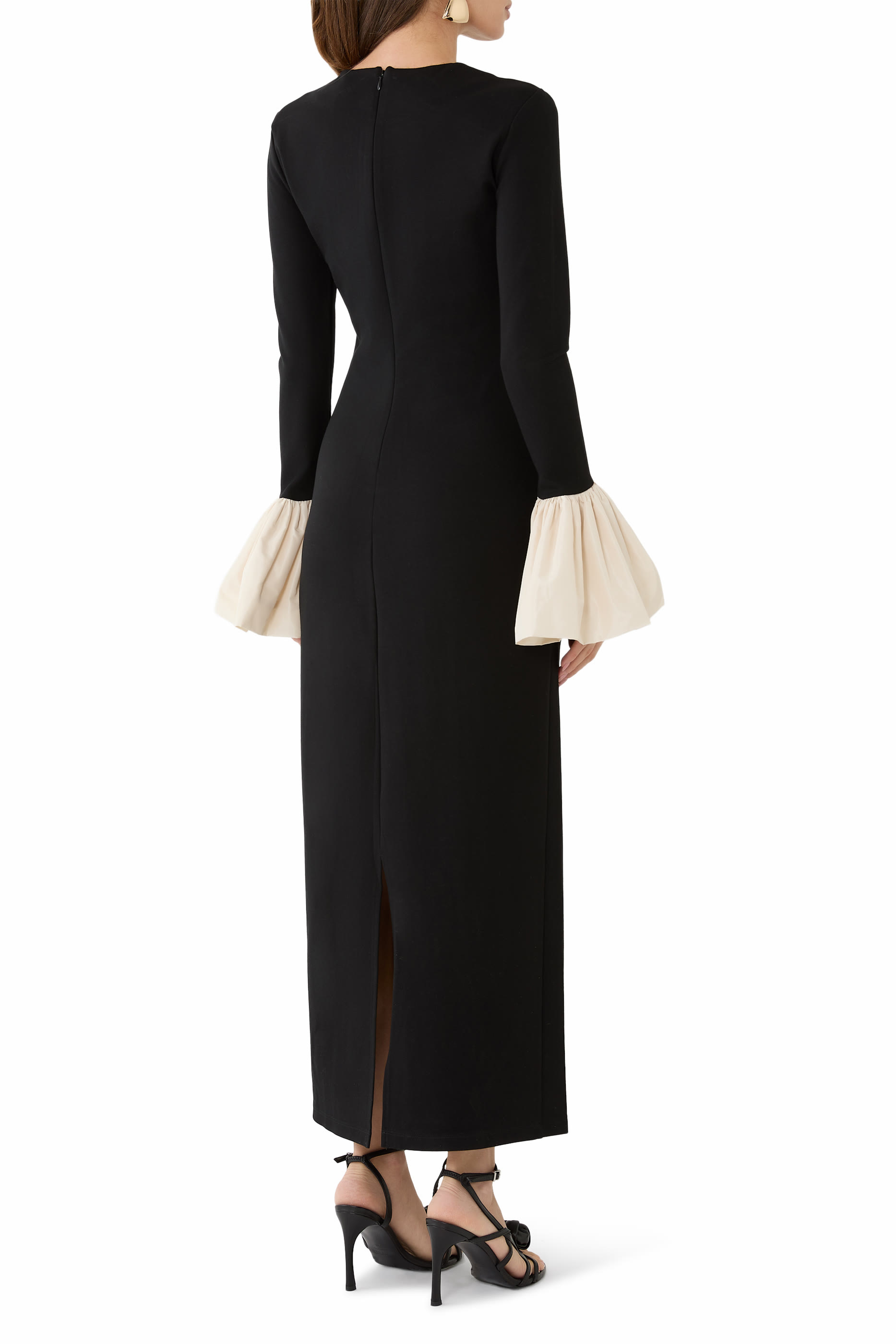 Hawthorne Taffeta-Trimmed Maxi Dress