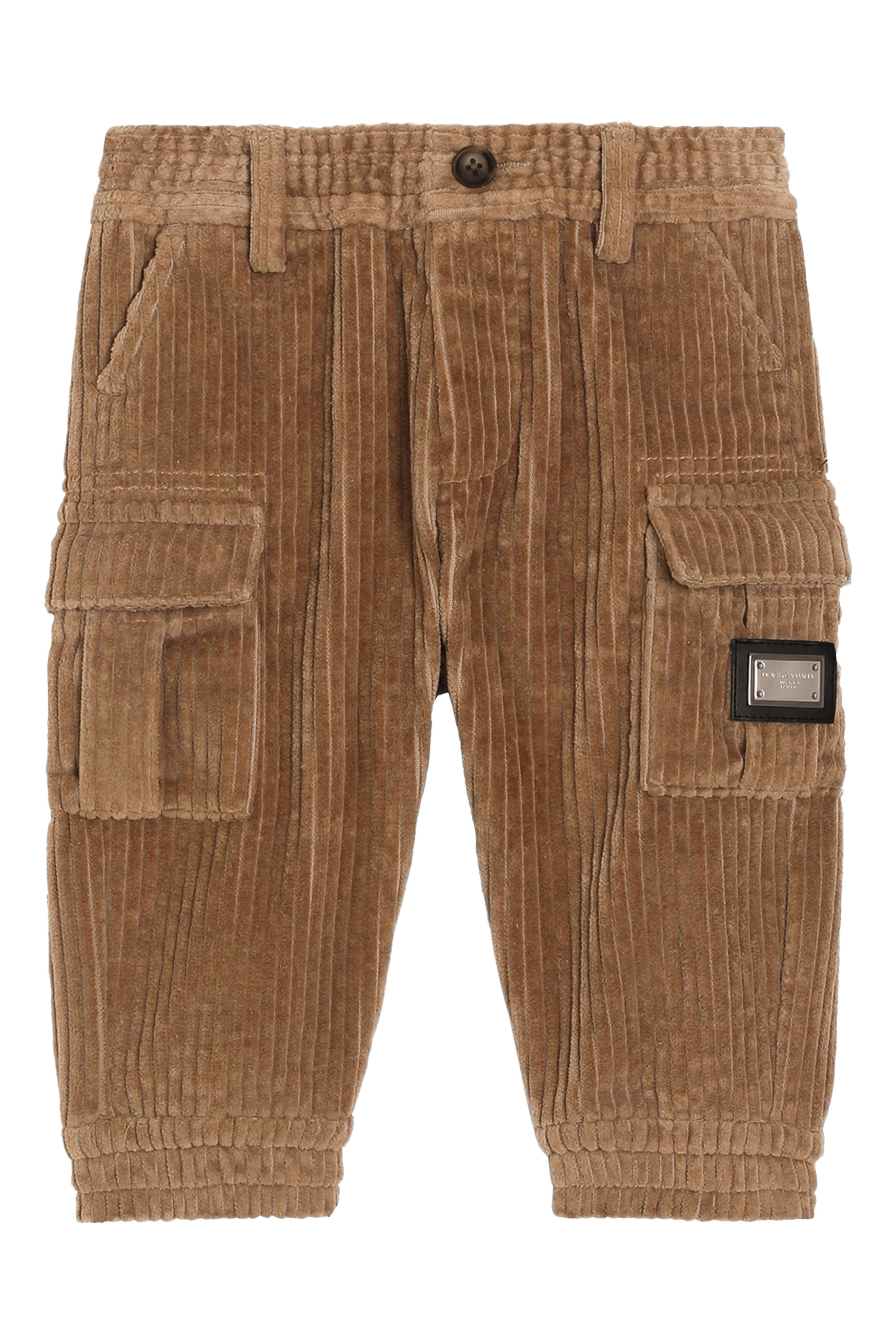 Kids Velvet Patch Trousers