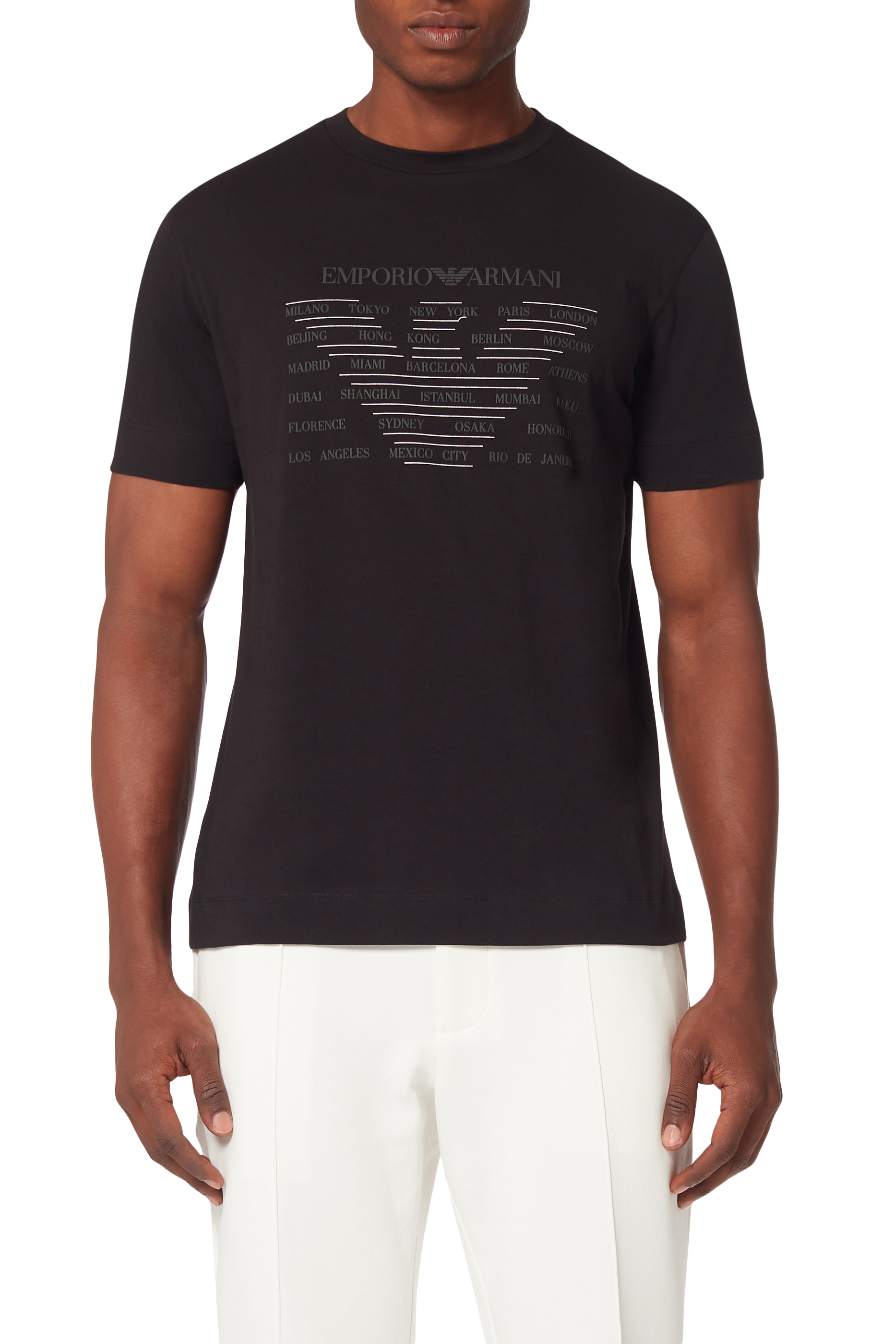 Buy Emporio Armani EA Eagle Cities Jersey T-Shirt for Mens | Bloomingdale's  Kuwait