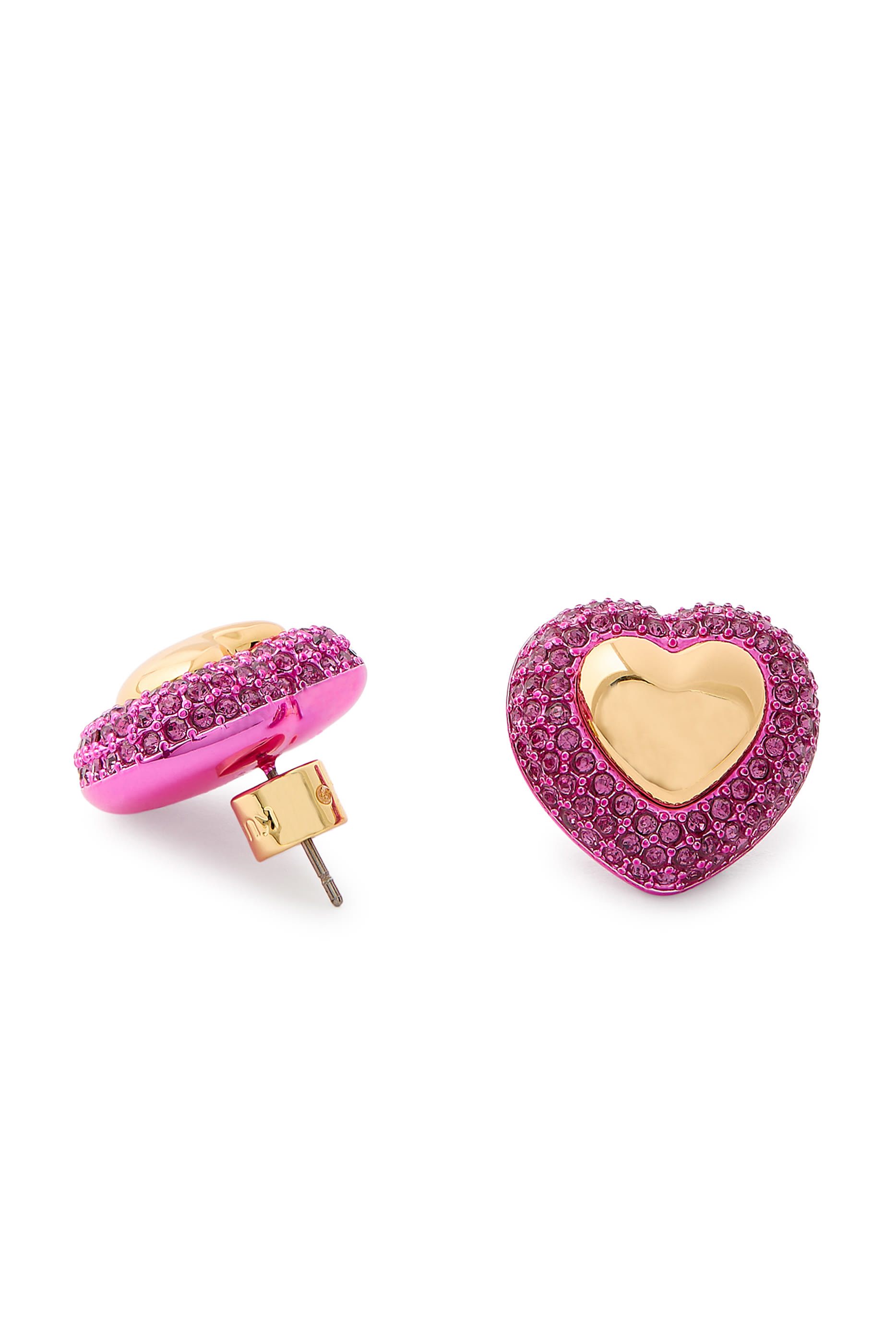 Pavé Heart Studs