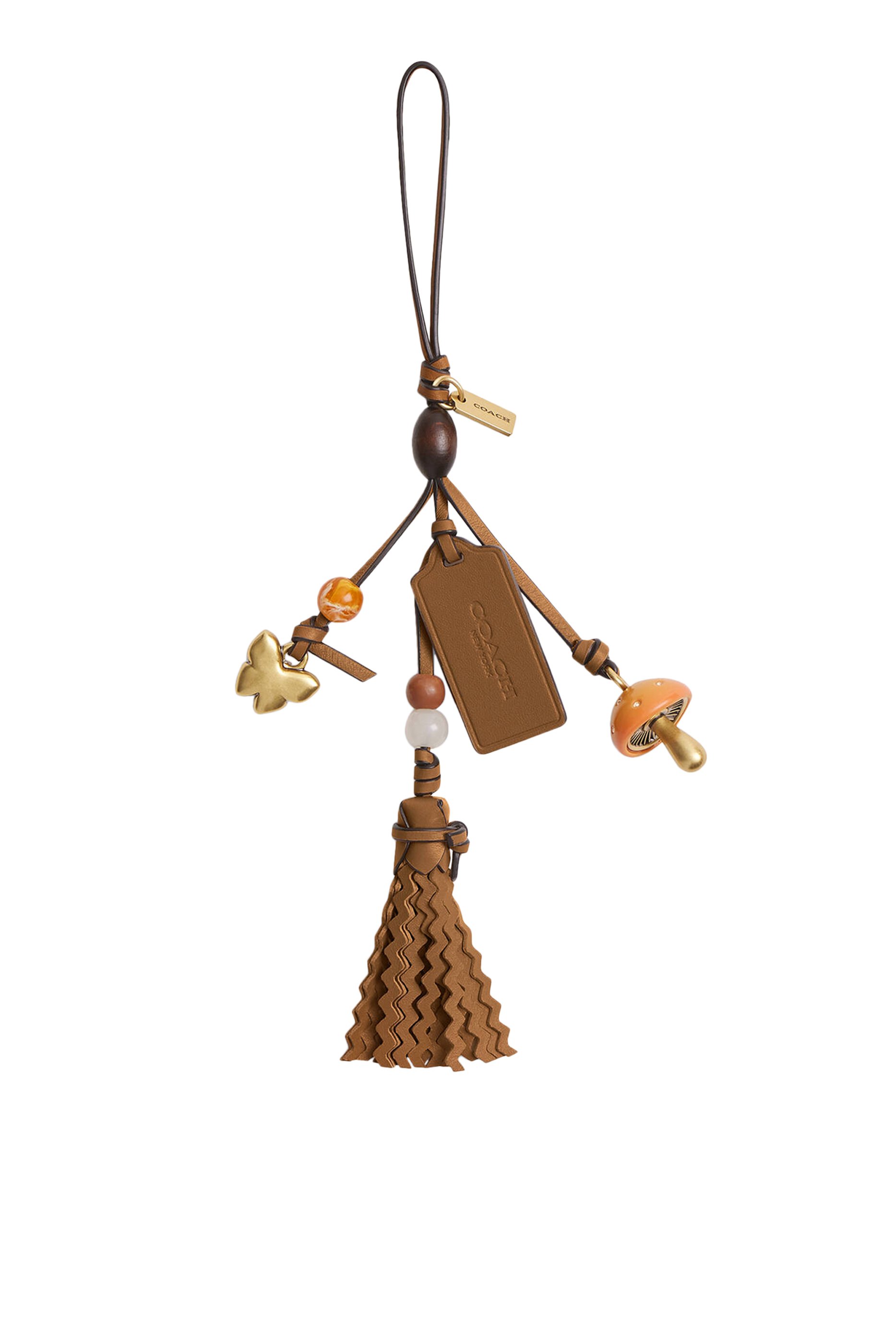 Mushroom Heritage Leather Bag Charm