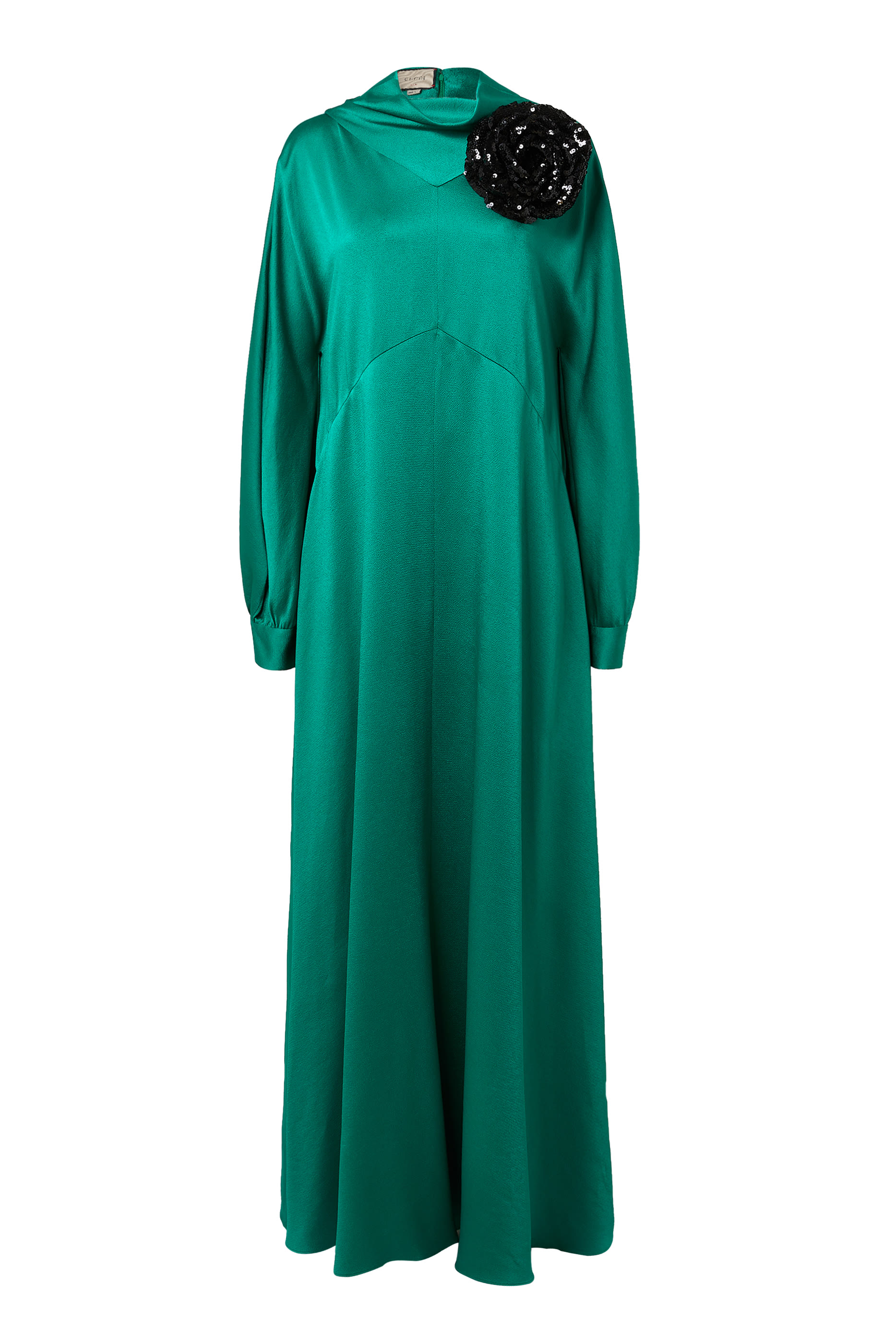 Nojum Satin Flower Brooch Dress