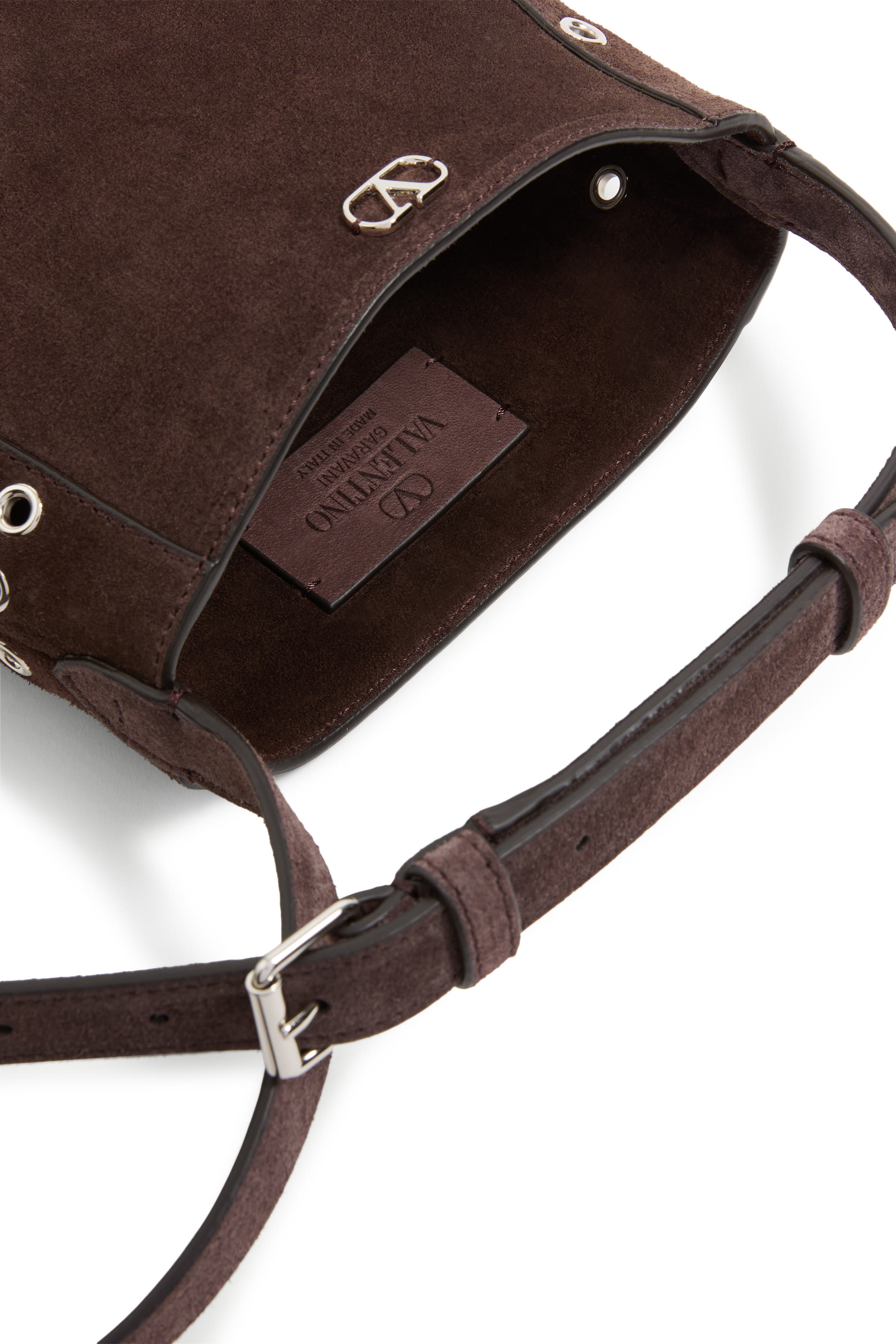 Nellcôte Small Shoulder Bag in Suede with Fringes