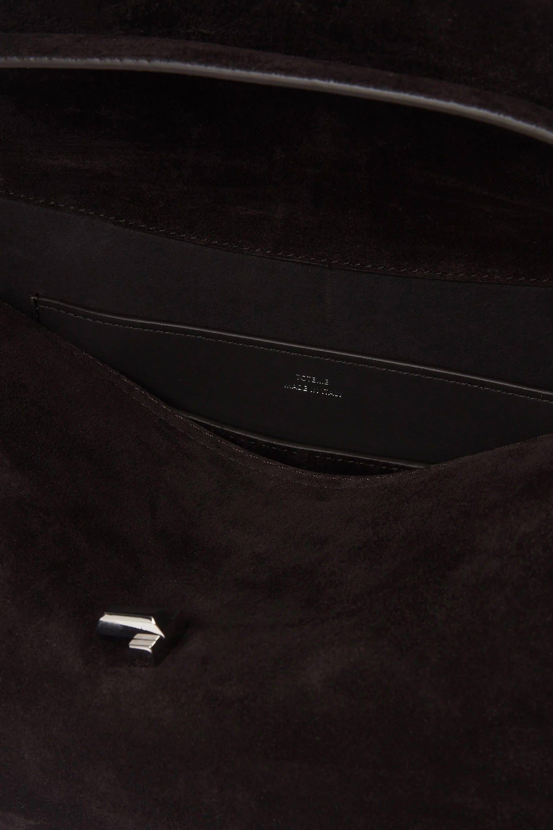 T-Lock Suede Top Handle Bag