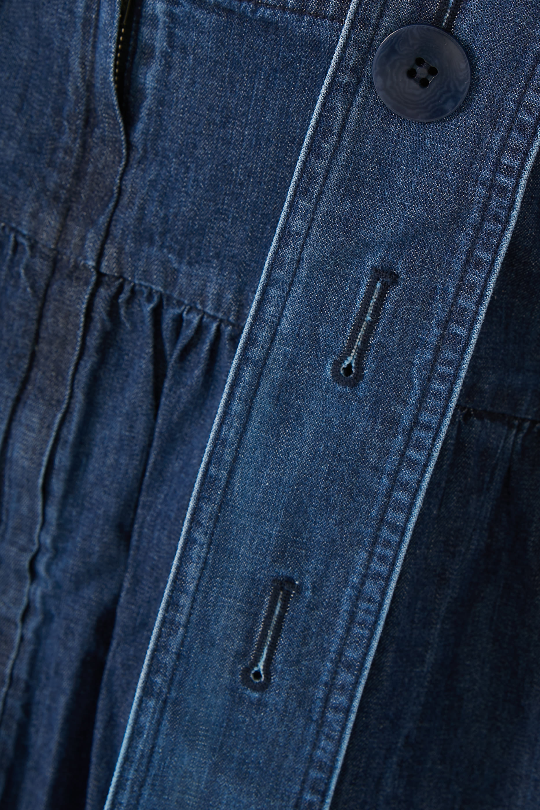 Light Weight Stone Wash Sculpted Dress