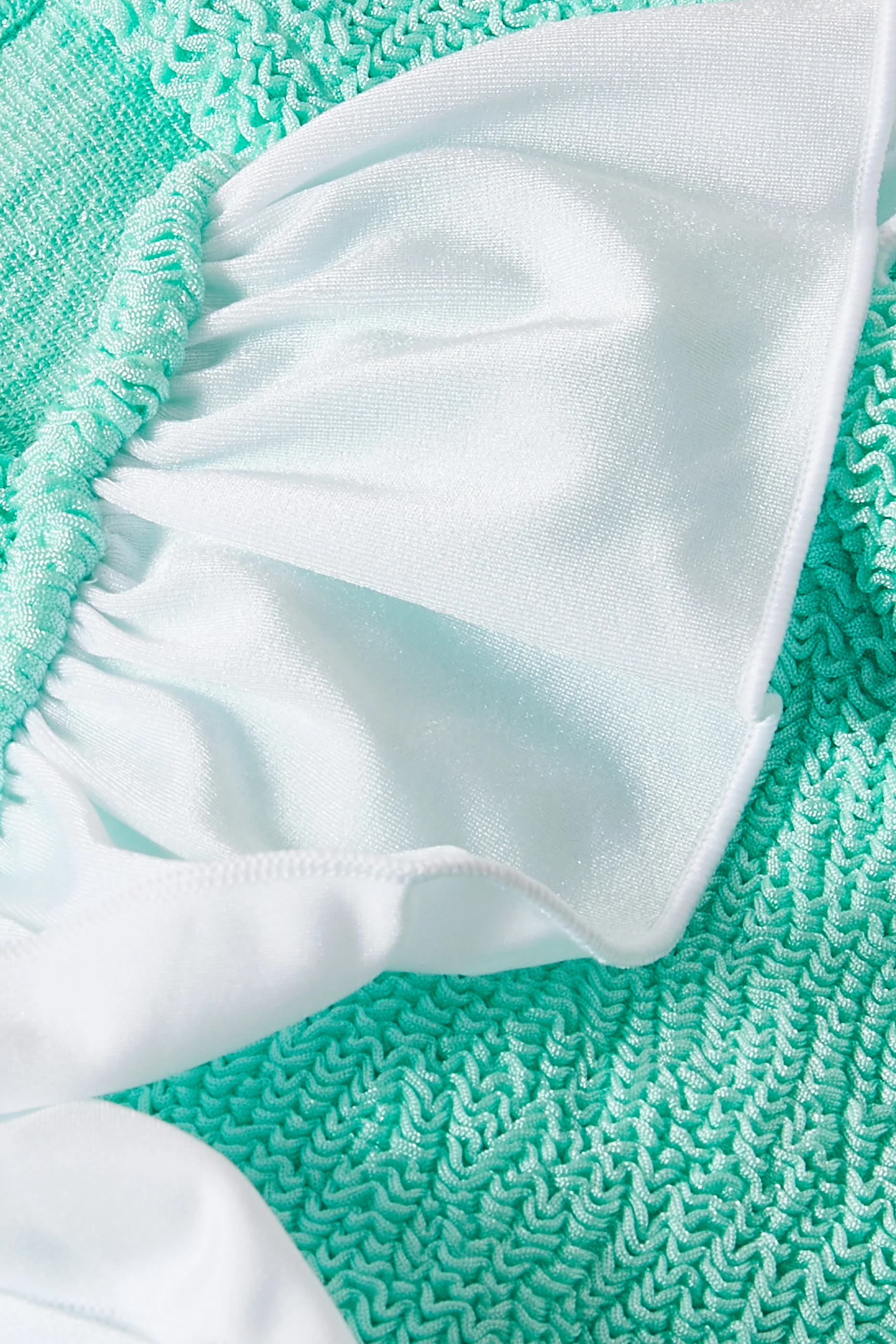 Kids Peplum Frill Olive Bikini