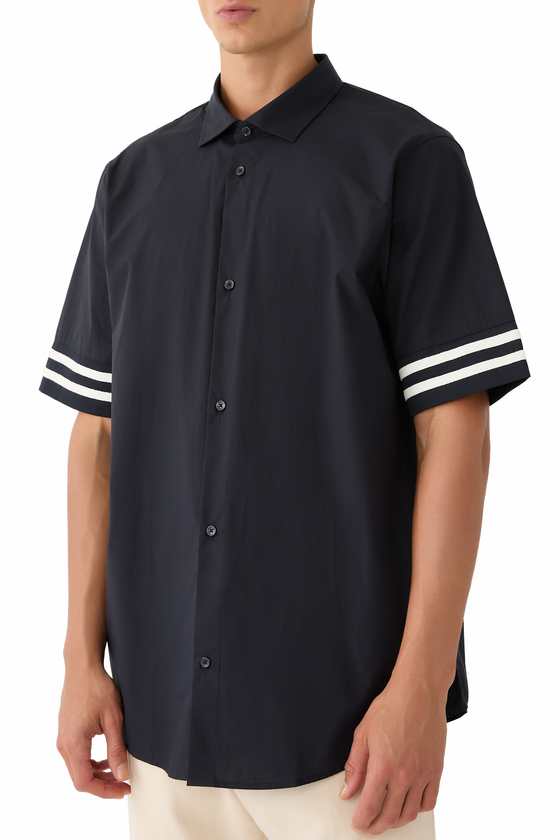 Marina Stripe Sleeves Shirt