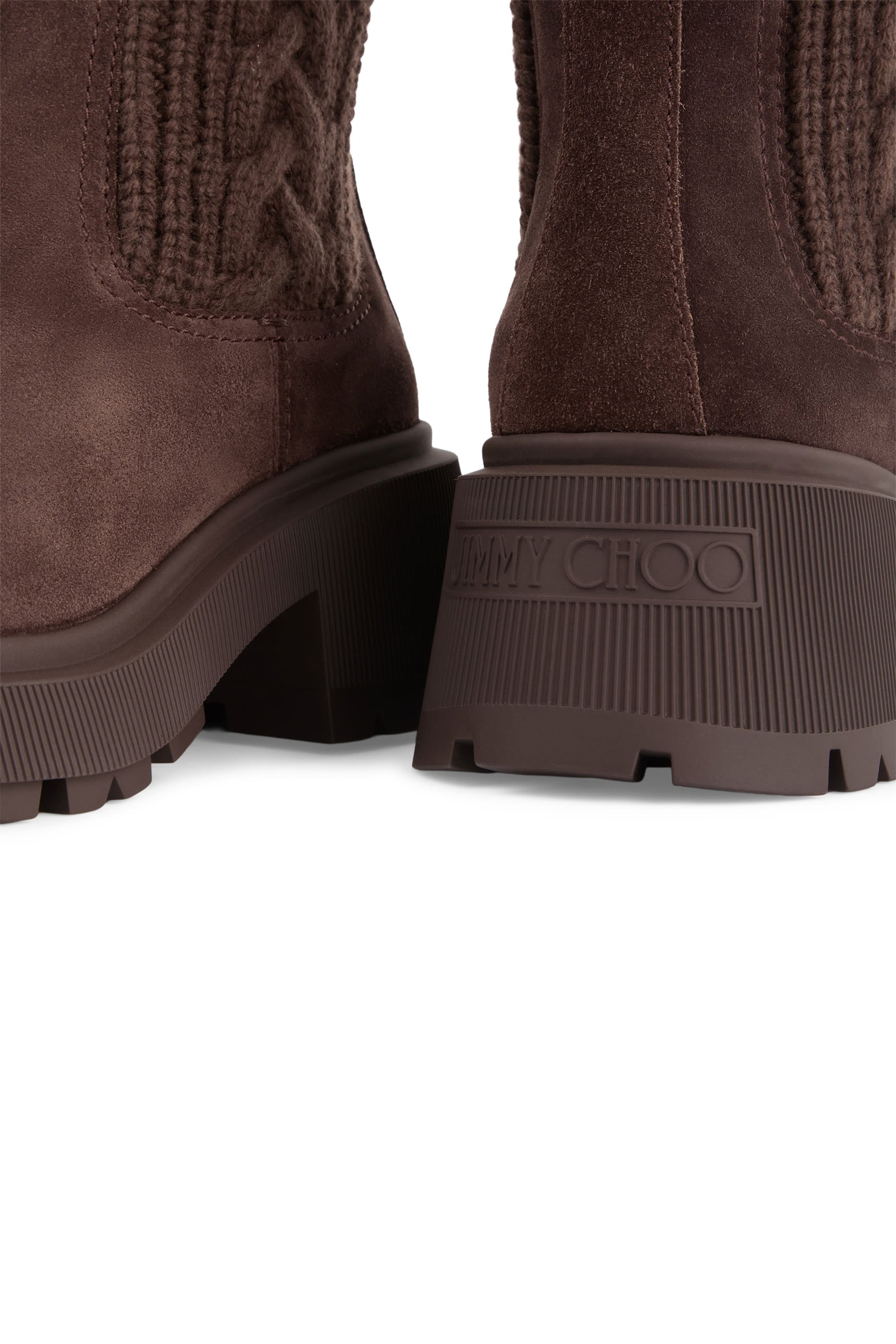 Tamia 70 Cable-Knit Ankle Boots