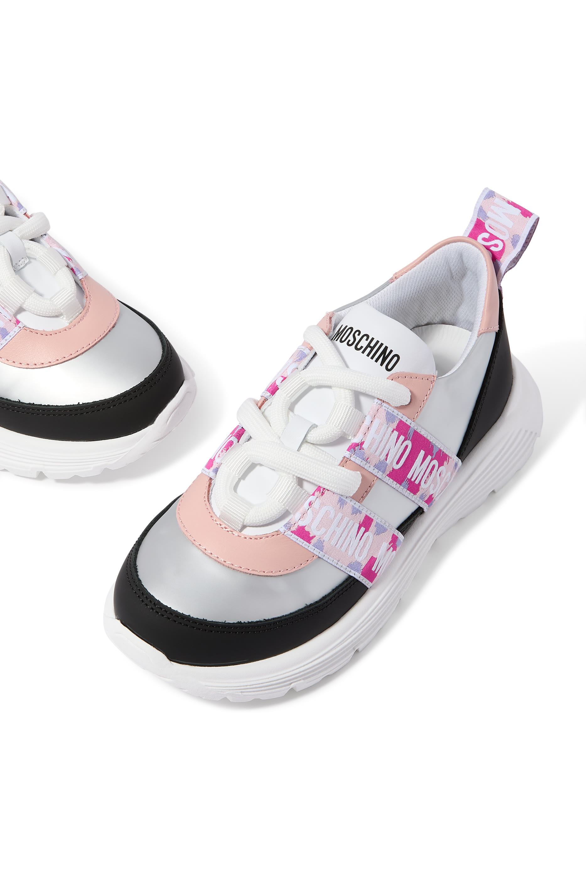 Kids Leather Low-Top Sneakers