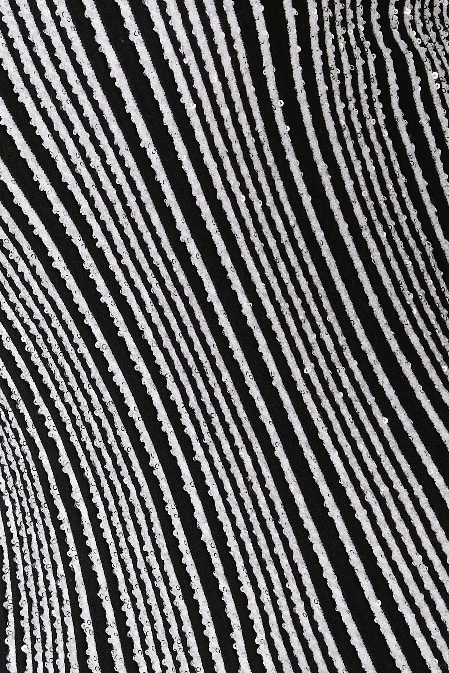 Partialized Sequinned Knit Top