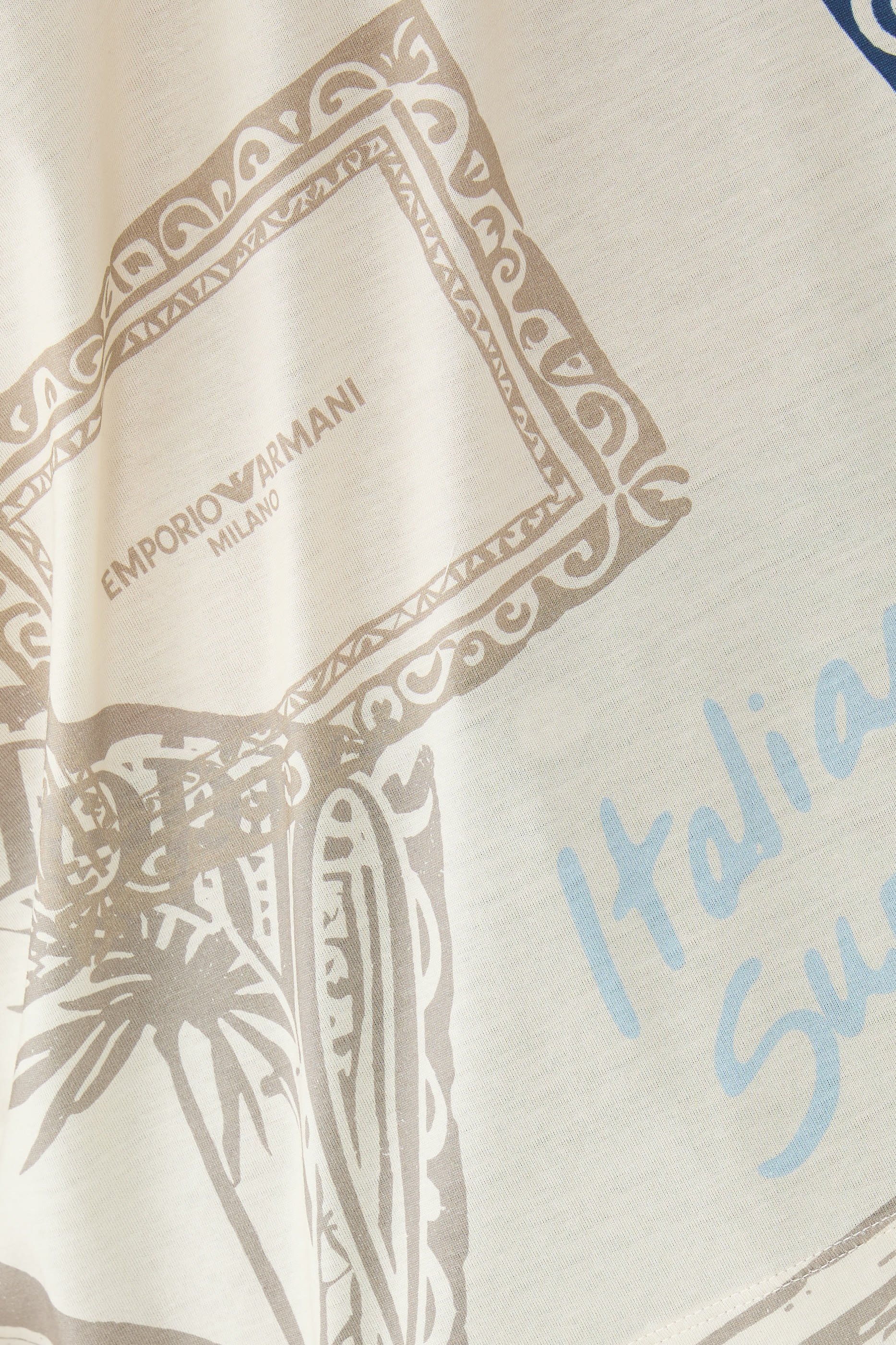 Travel Stamp-Print T-Shirt