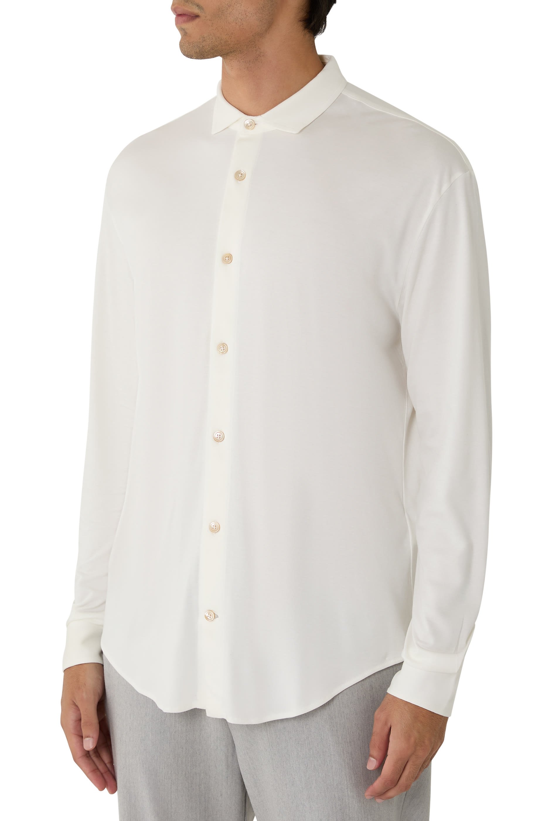 Shirt with Italian Collar 