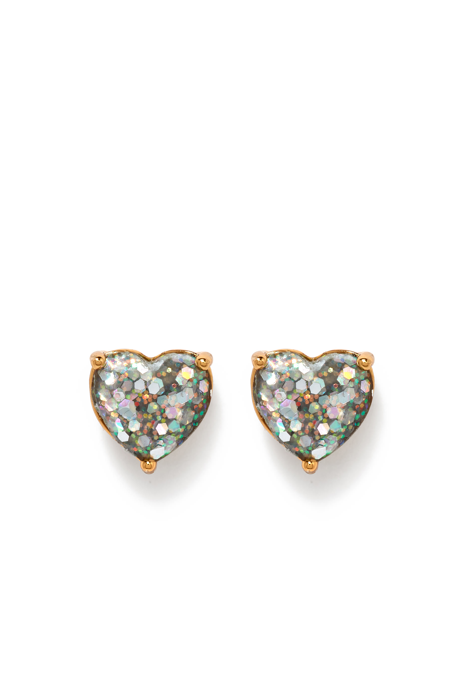 My Love Glitter Heart Studs