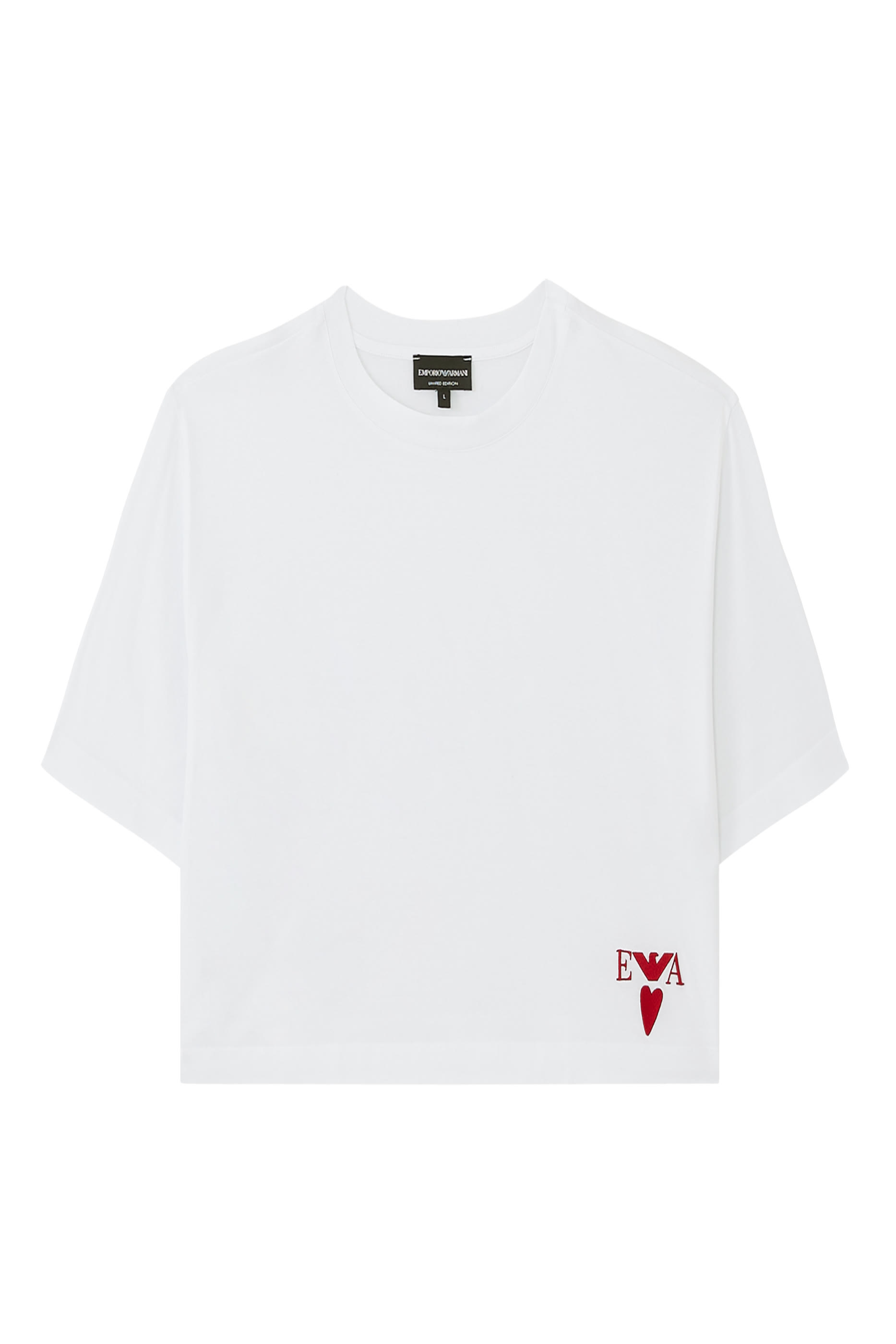 Cropped EA Logo Heart Bottom Valentine's T-Shirt