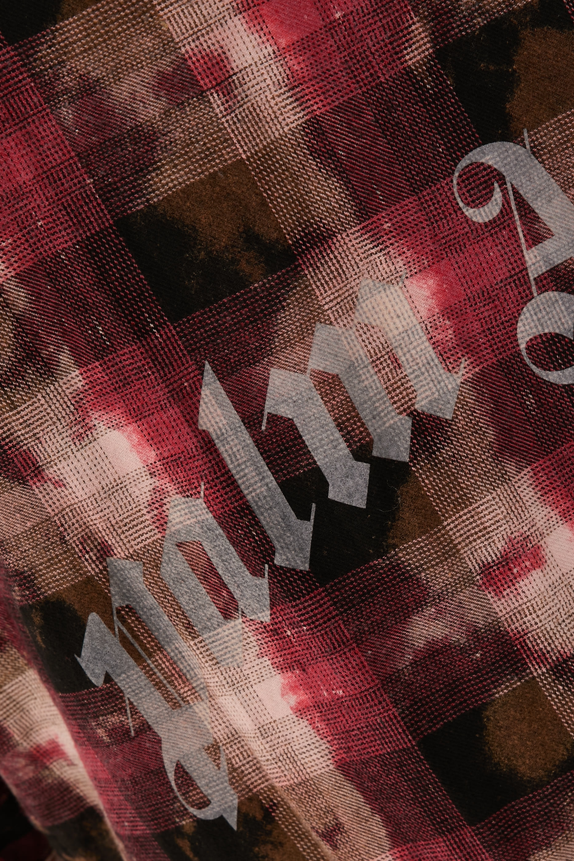 Curved-Logo Check Shirt