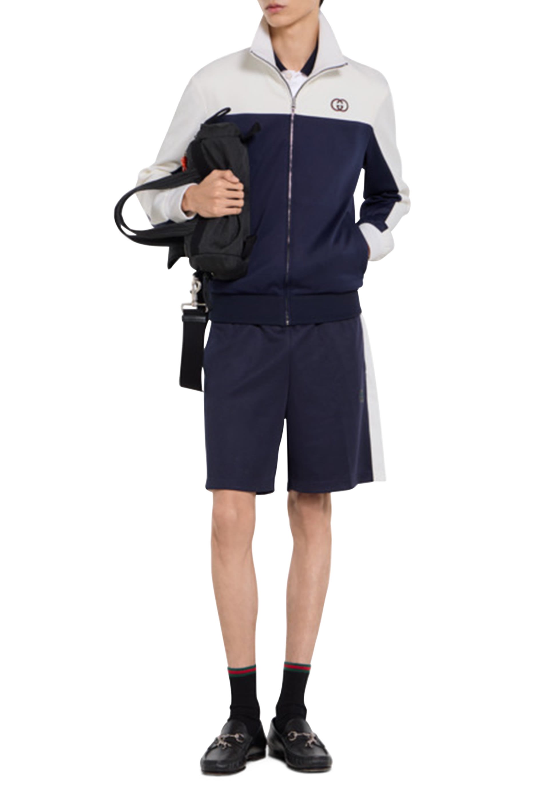 Technical Jersey Shorts with Logo Embroidery