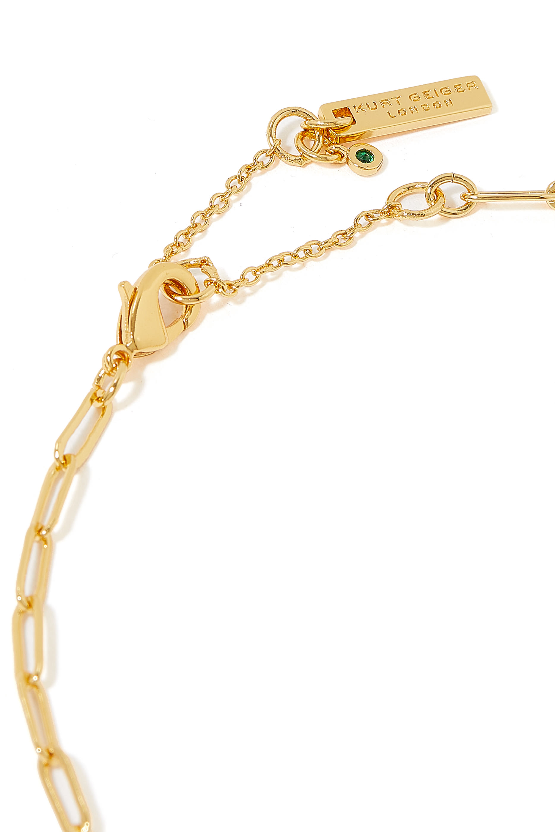 Heart Halo Necklace, Metal & Crystal