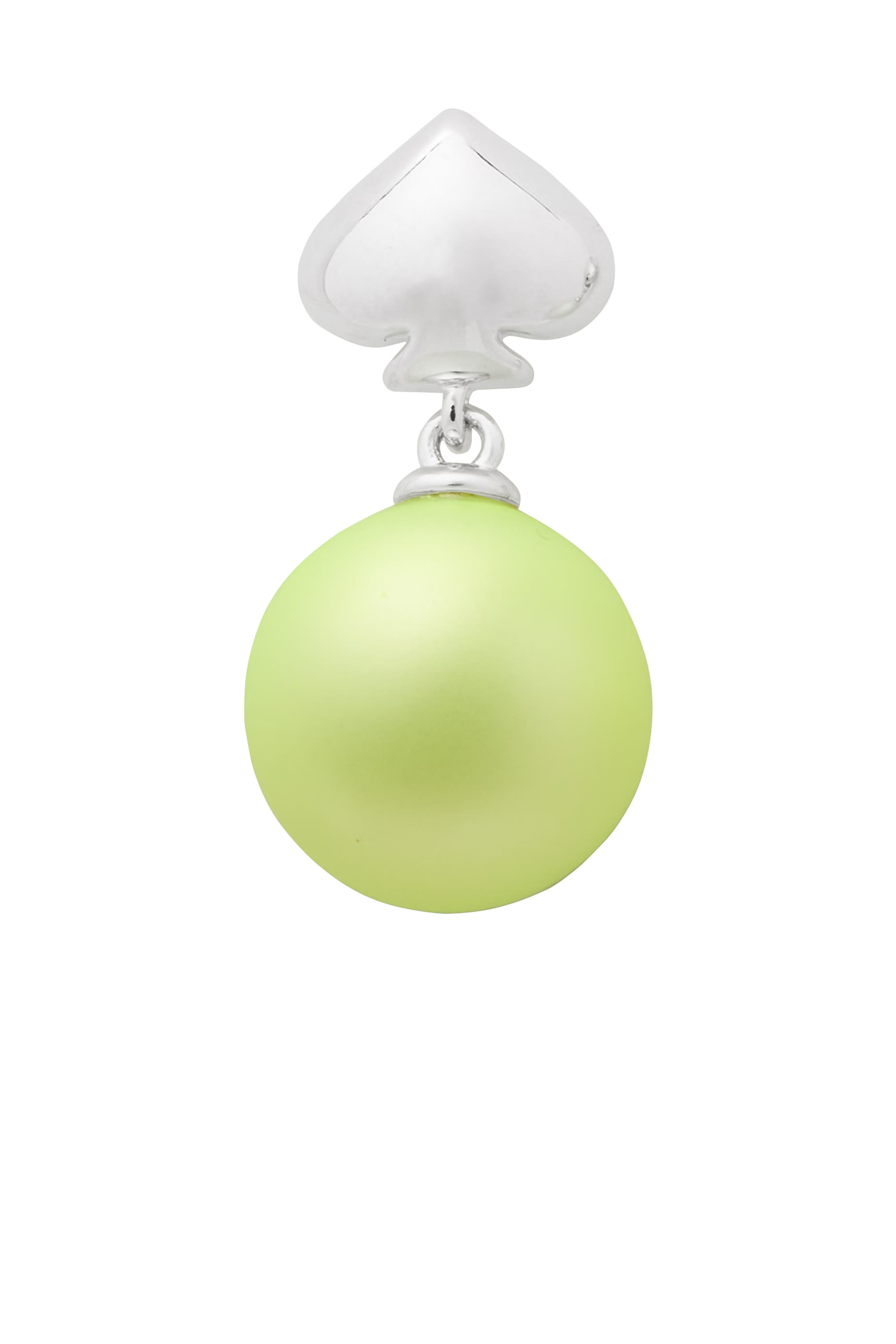 Pearlie Drop Earrings, Plated Metal, Titanium Posts & Urea Resin Pearl, Cubic Zirconia