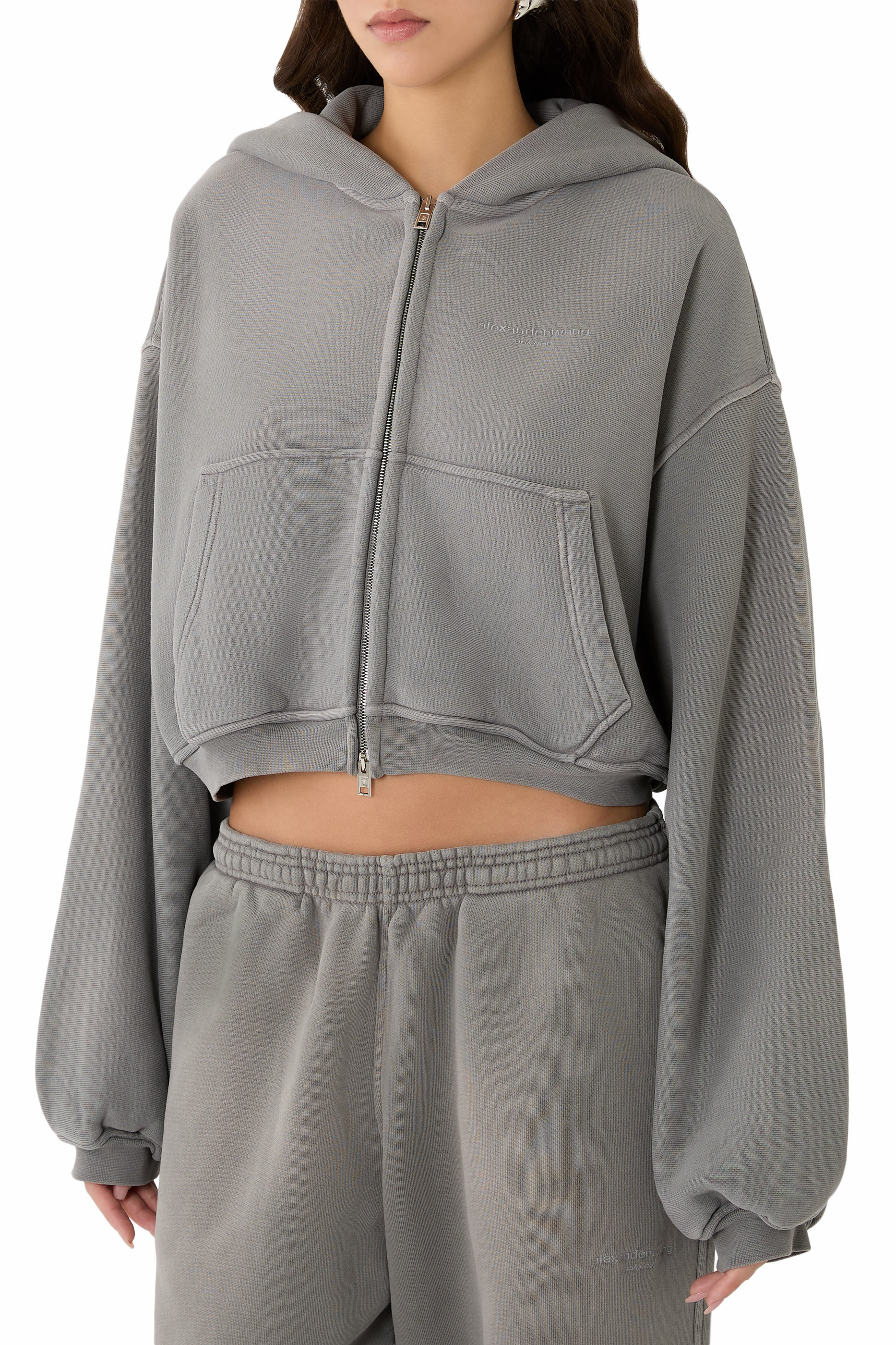  Oversized Crop Hoodie 