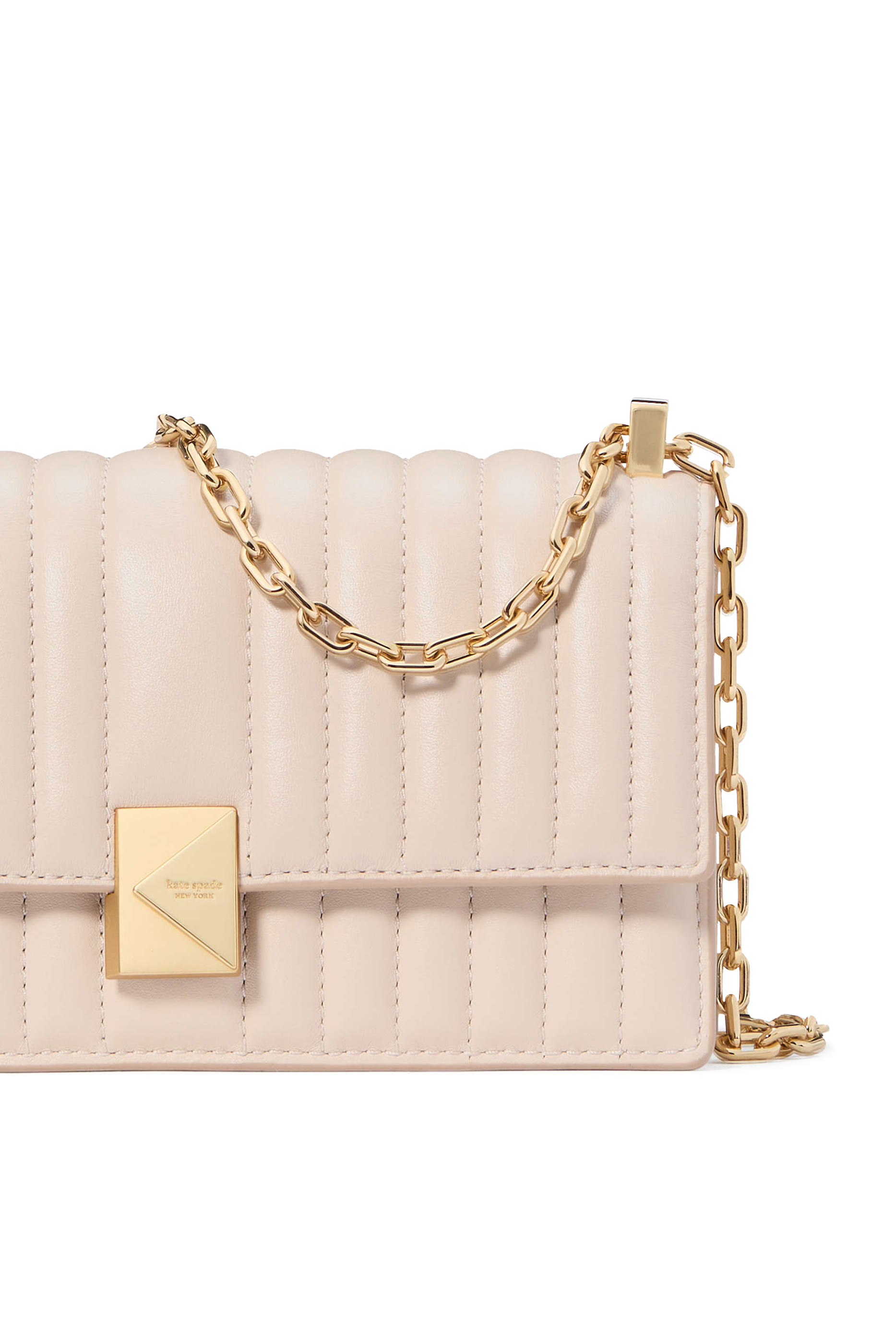 Deco Quilted Leather Mini Flap Chain Crossbody Bag