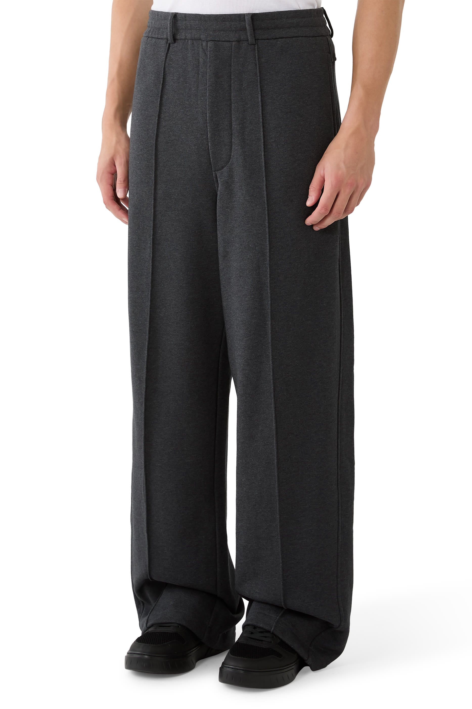 Flat Front Straight-Leg Trousers