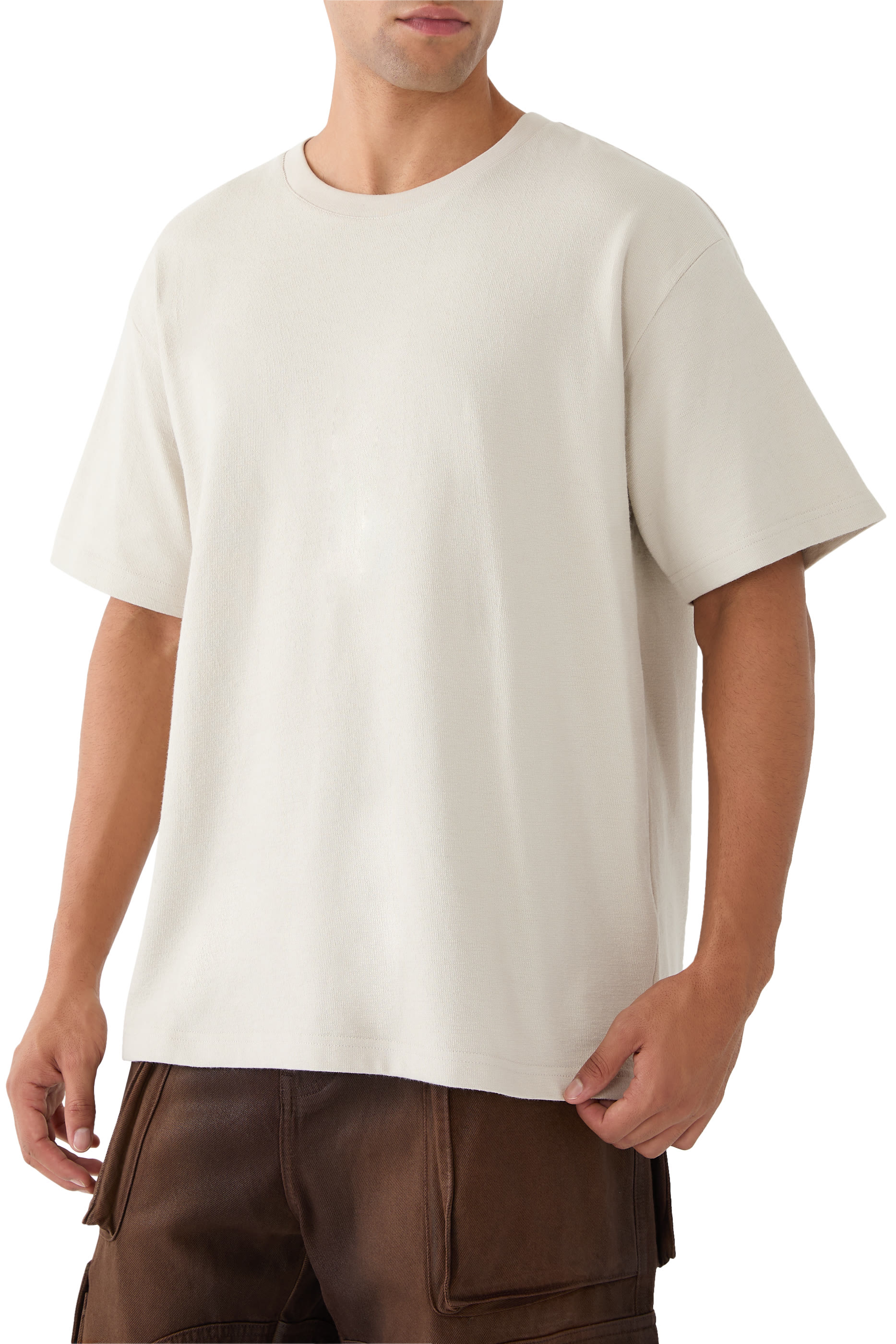 Boxy Textured T-Shirt