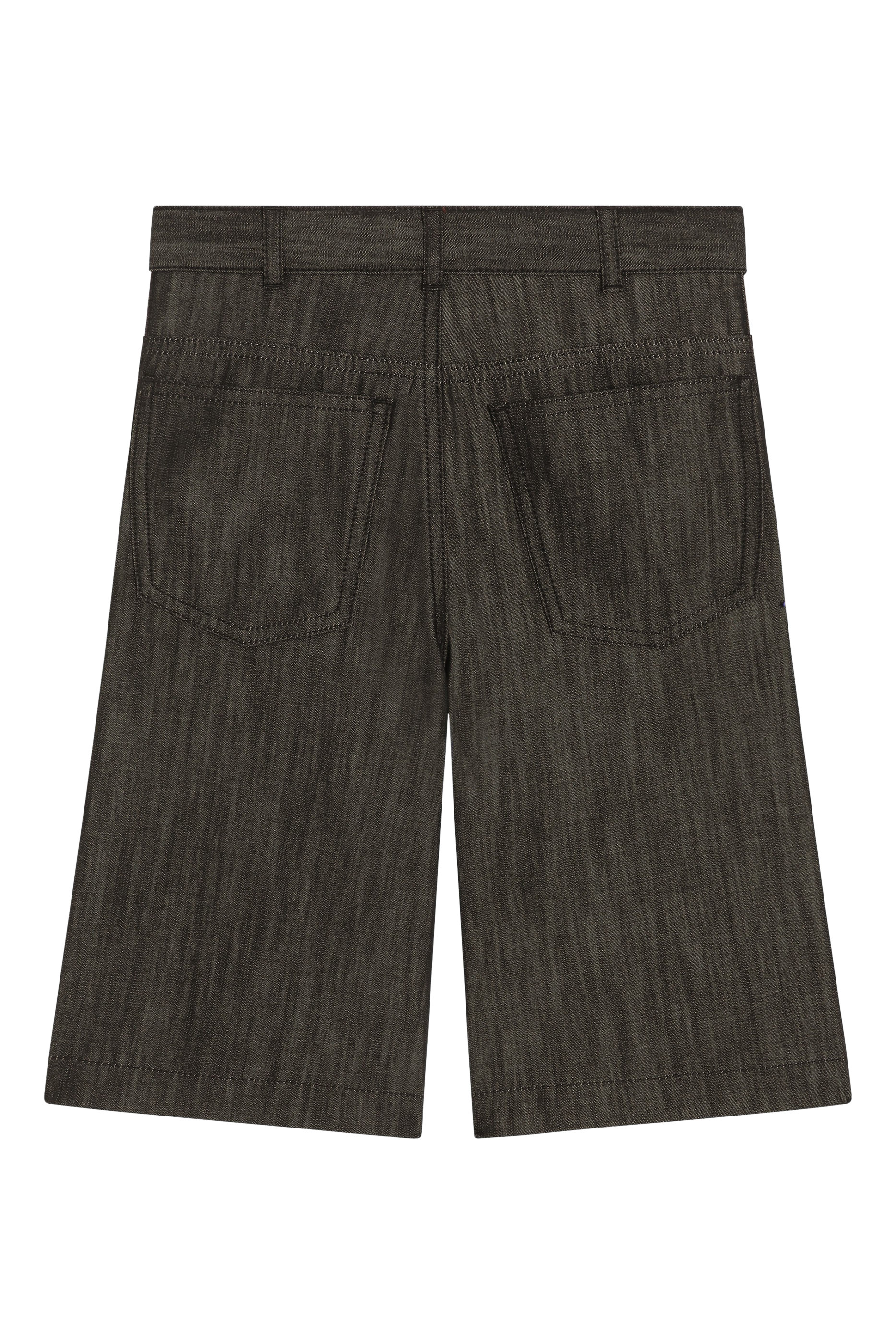 Kids Majolica-Print Denim Bermuda Shorts