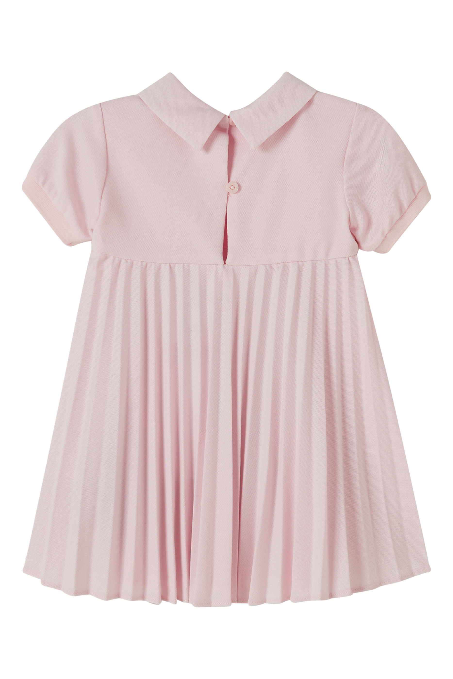 Kids Eagle Logo Pleated Jersey Dress 