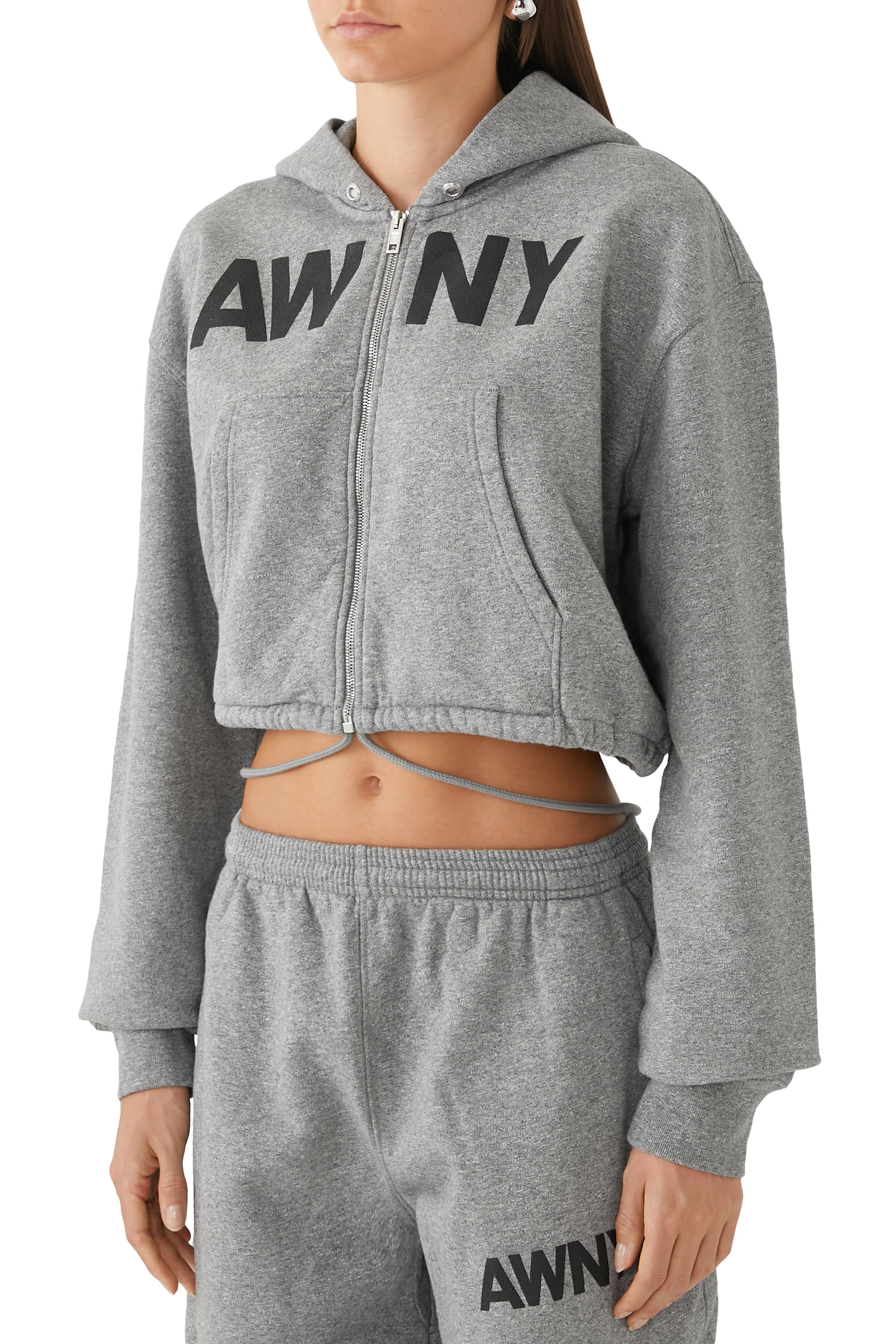 Deconstructed Logo Wrap Hoodie