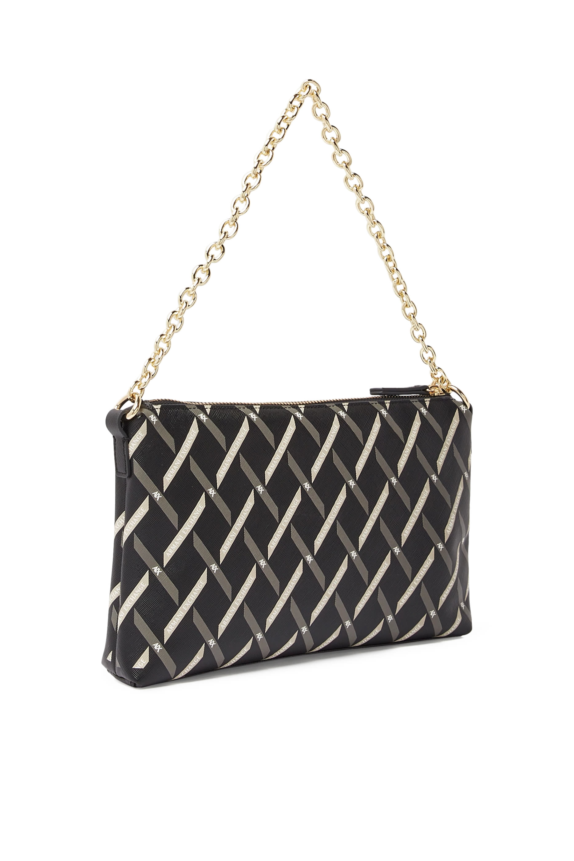 Gynger Patterned Lines Shoulder Bag