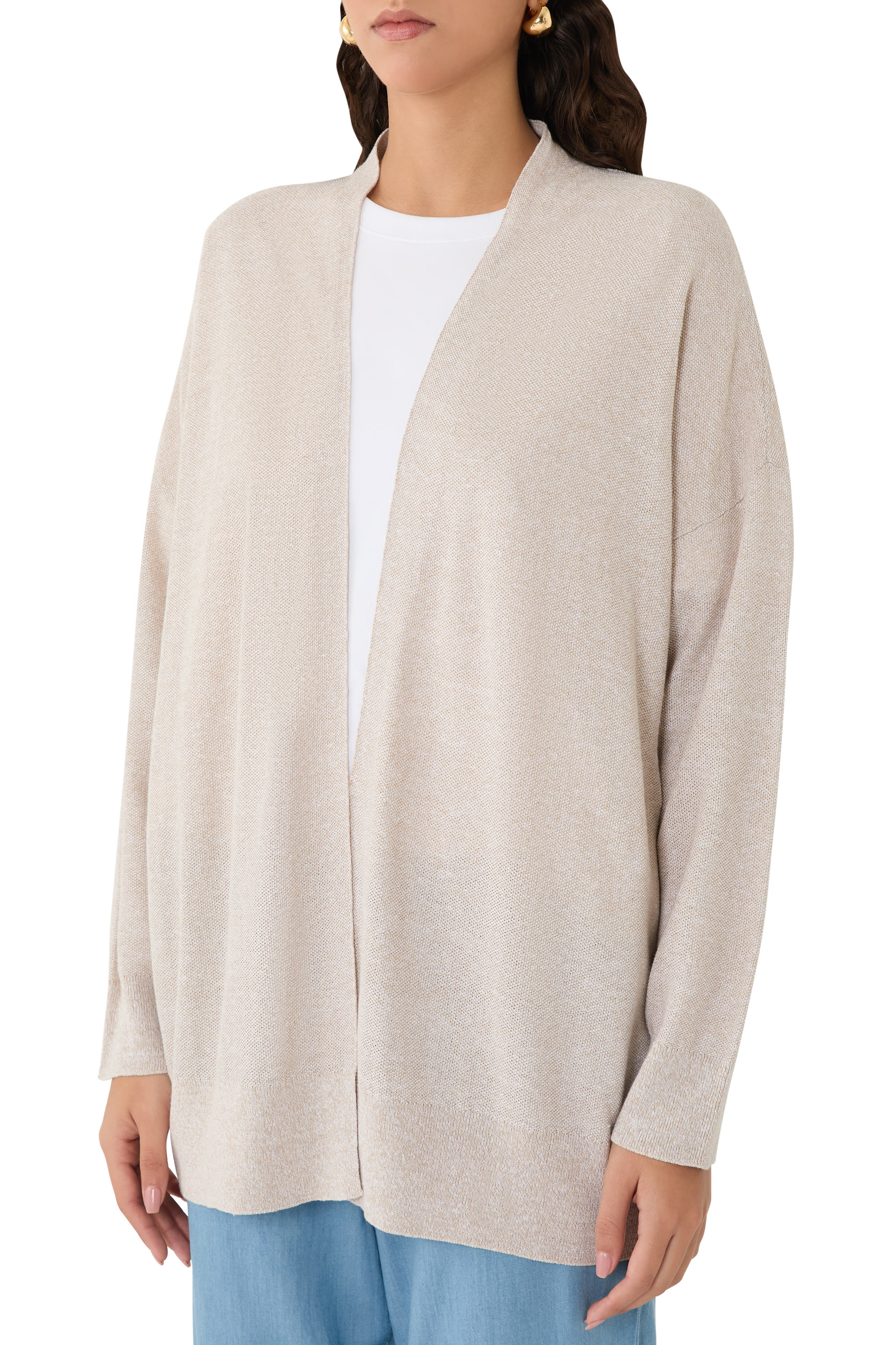 Organic Linen Cotton Long Cardigan