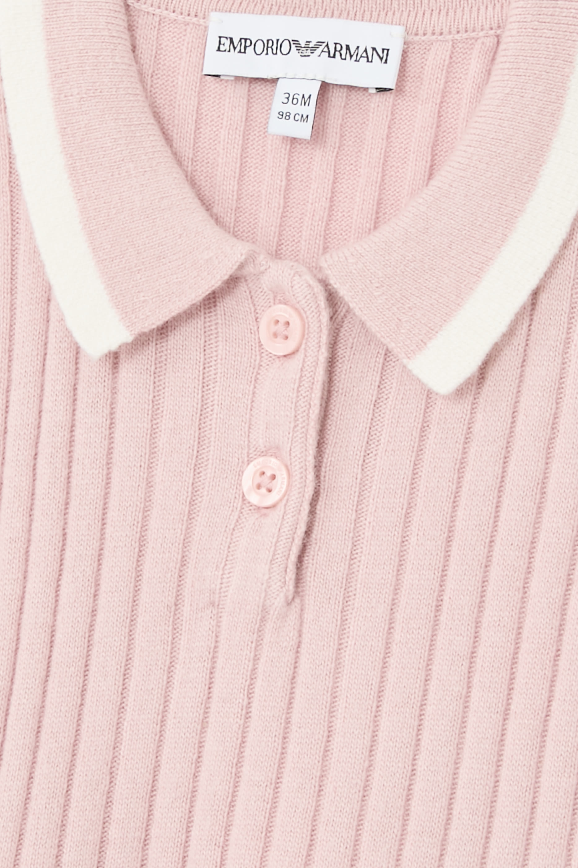 Kids Wool-Blend Knit Dress with Polo-Shirt Collar