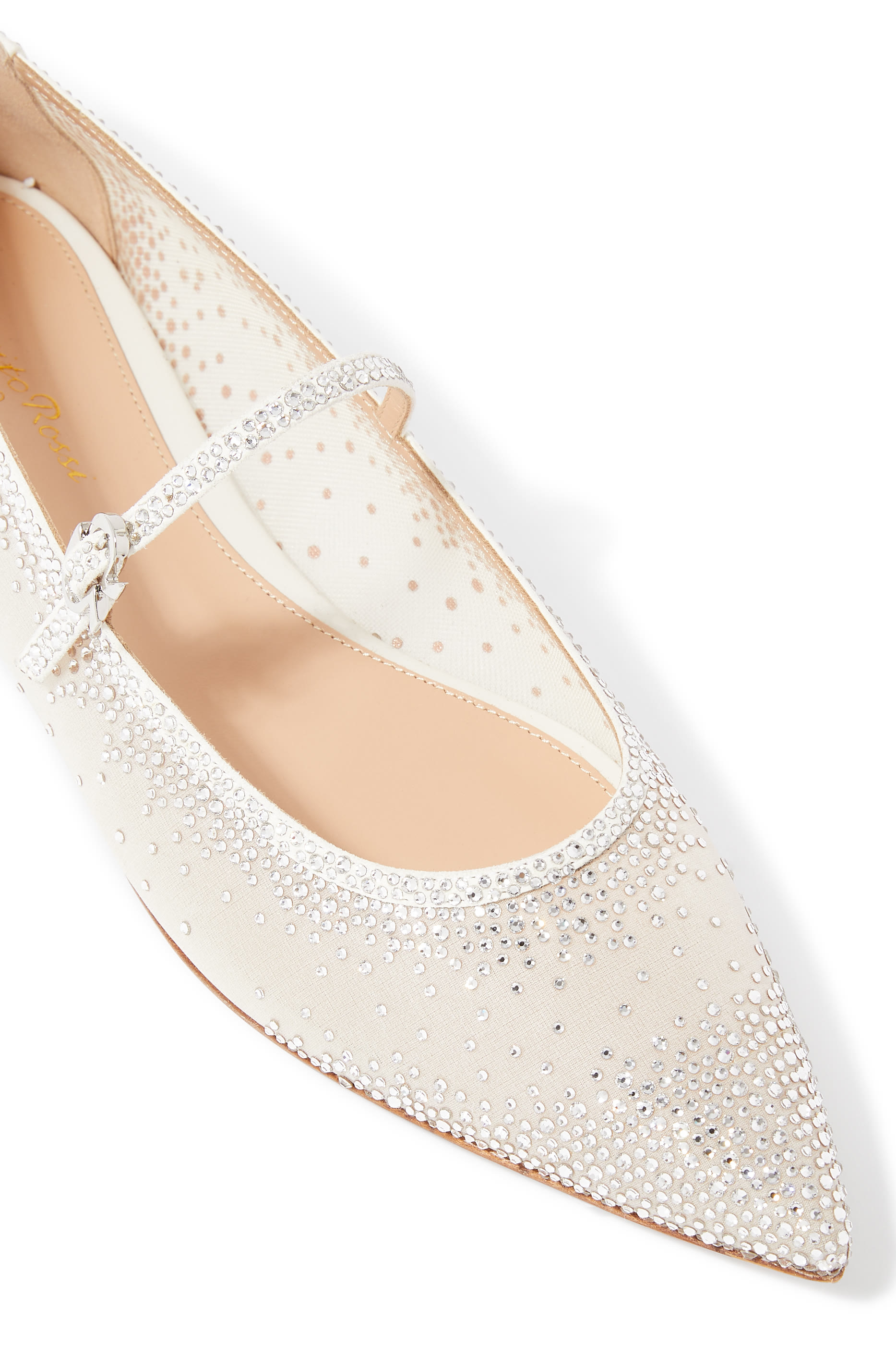 Rania Suede Organza Ballerinas