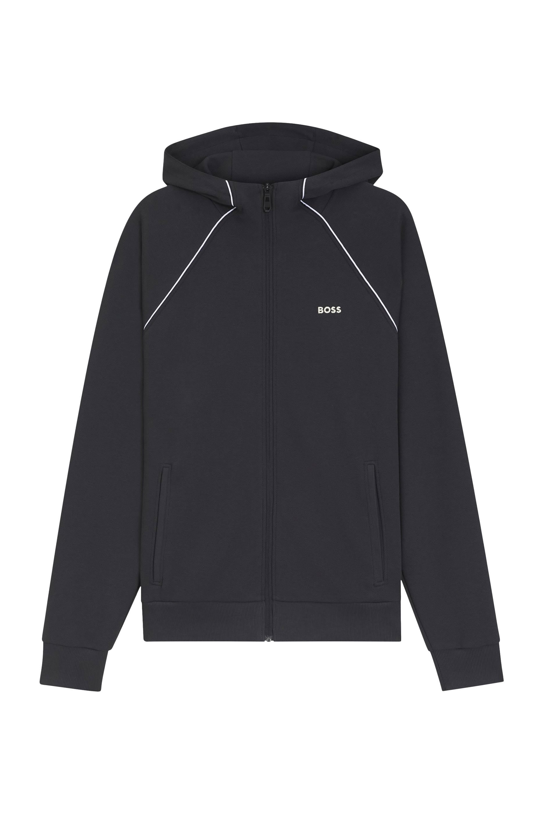 Cotton-Blend Zip-Up Hoodie