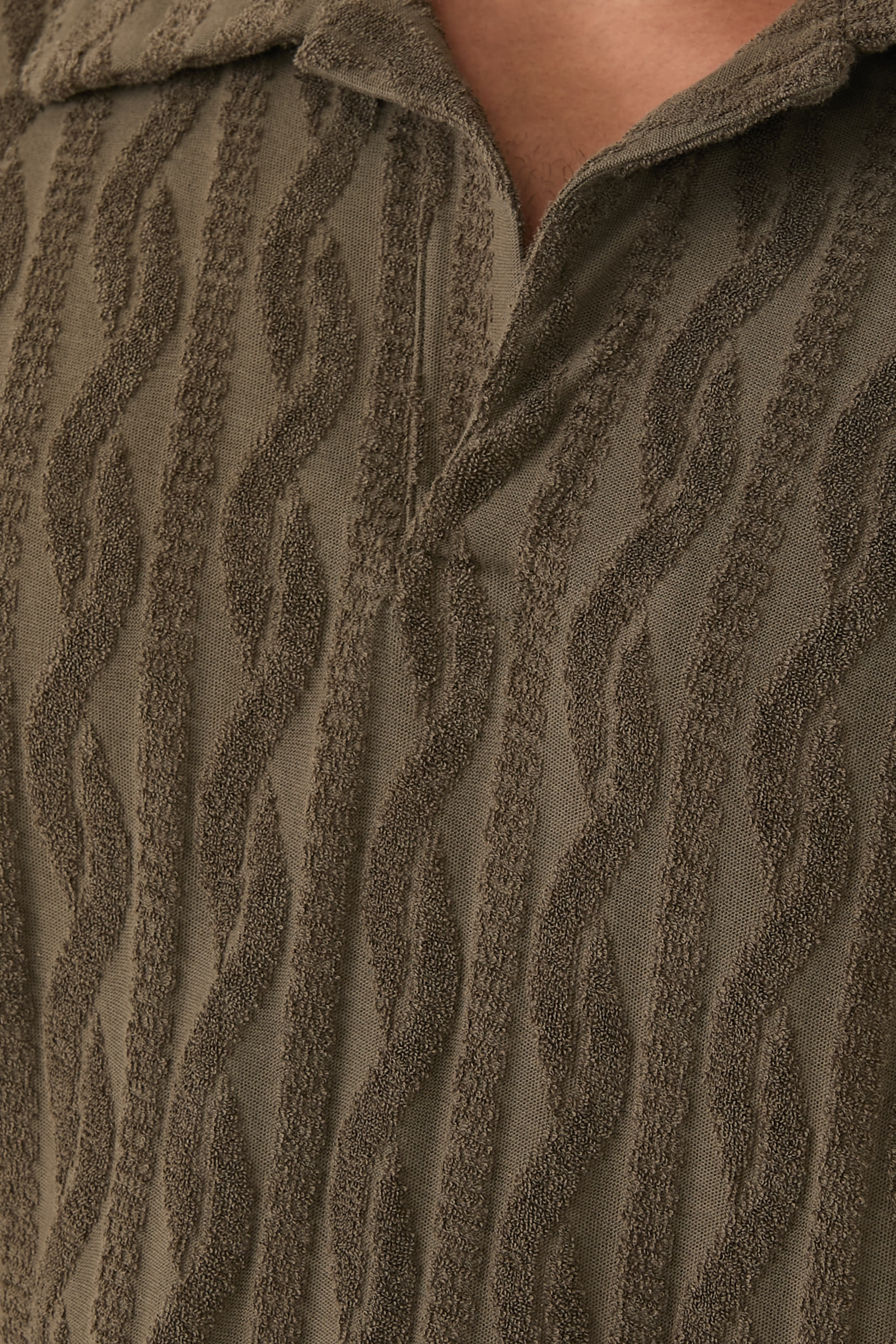 Faustino Jacquard Terry Cotton Shirt