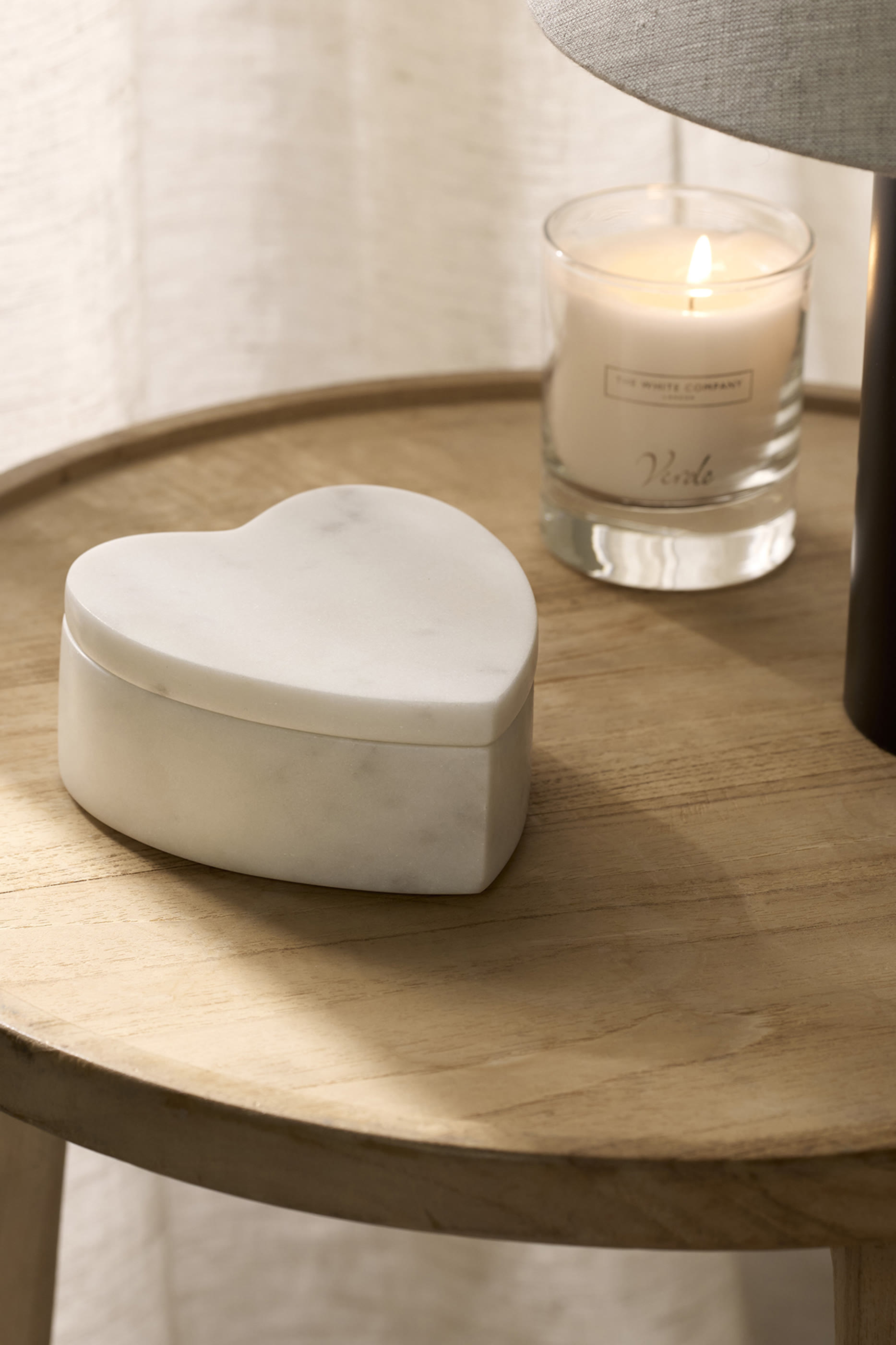 Marble Heart Trinket Box