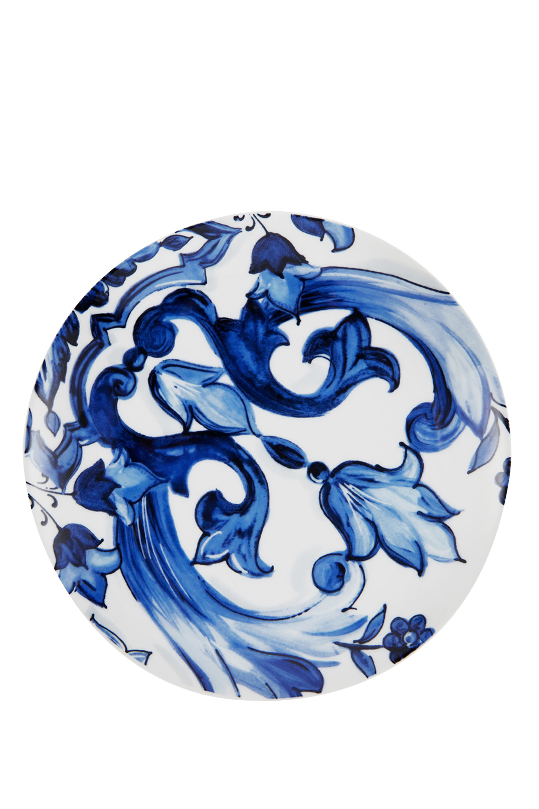 Blu Mediterraneo Fiore Foglie Bread Plates, Set of 2