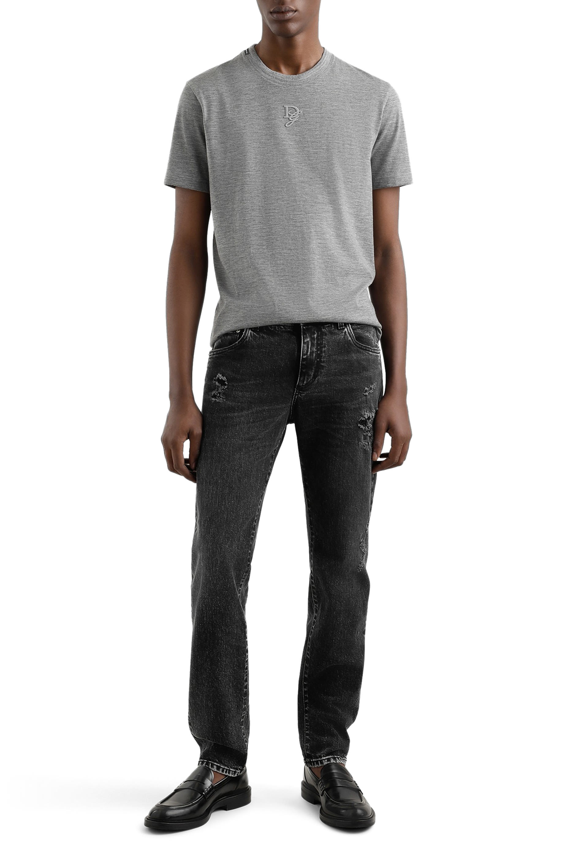 Slim-Fit Stretch Cotton Jeans
