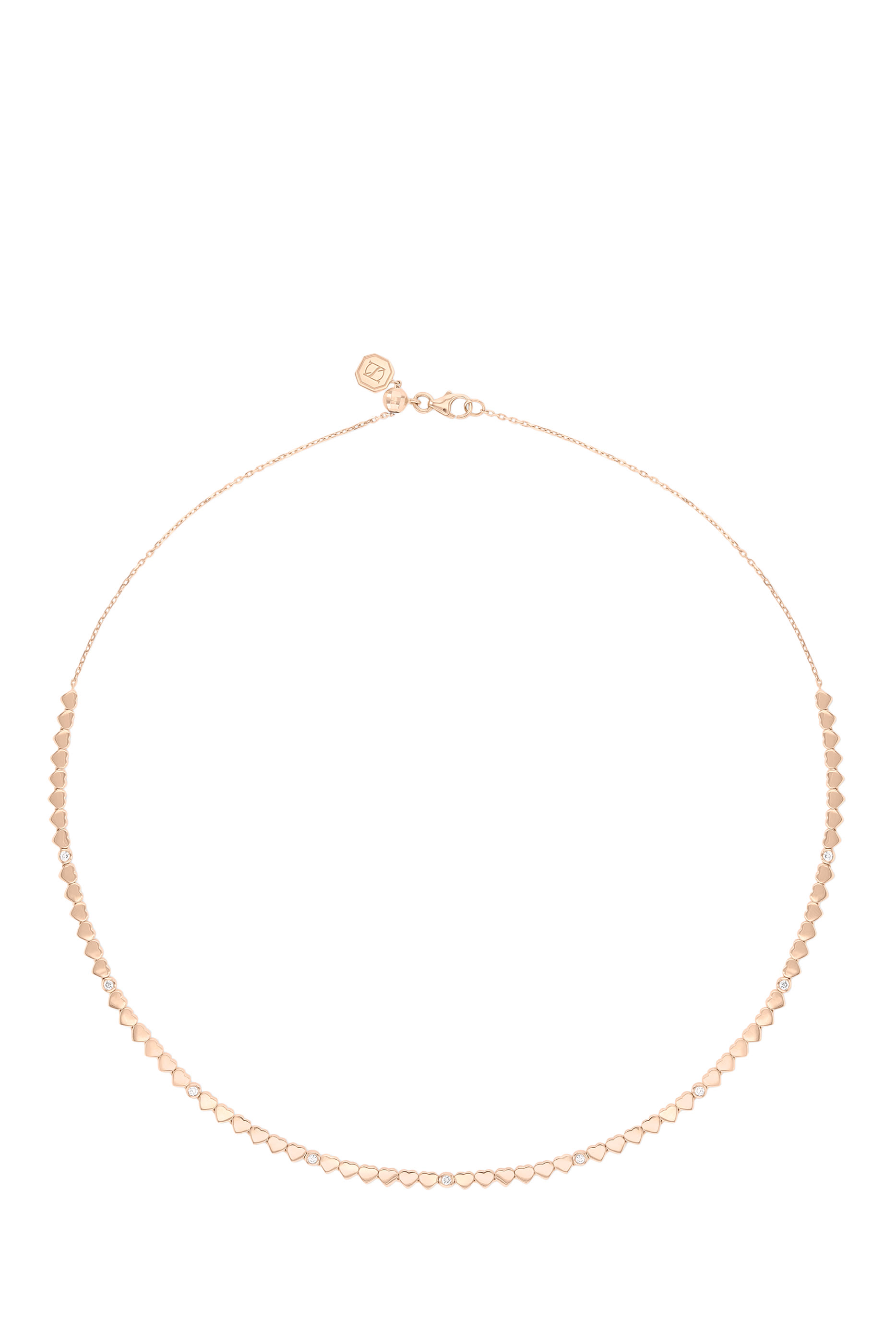 Love in Tokyo Necklace, 18k Rose Gold & Diamonds