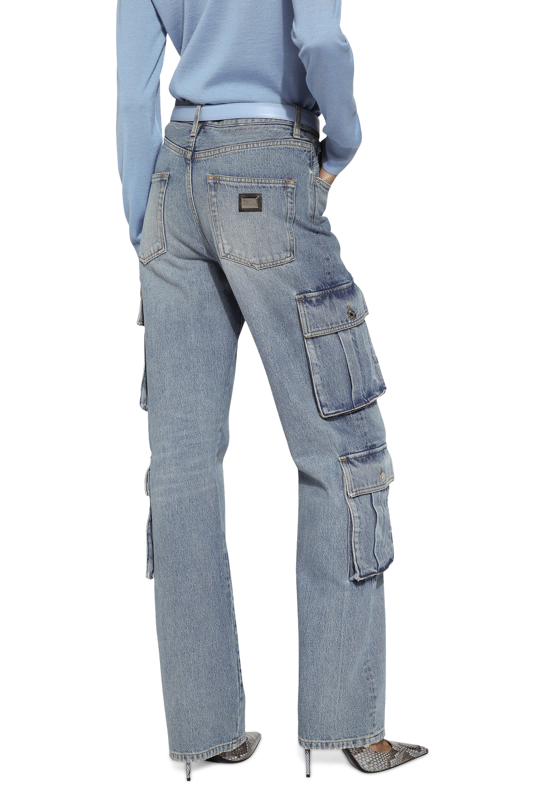 Cotton Demin Cargo Pants