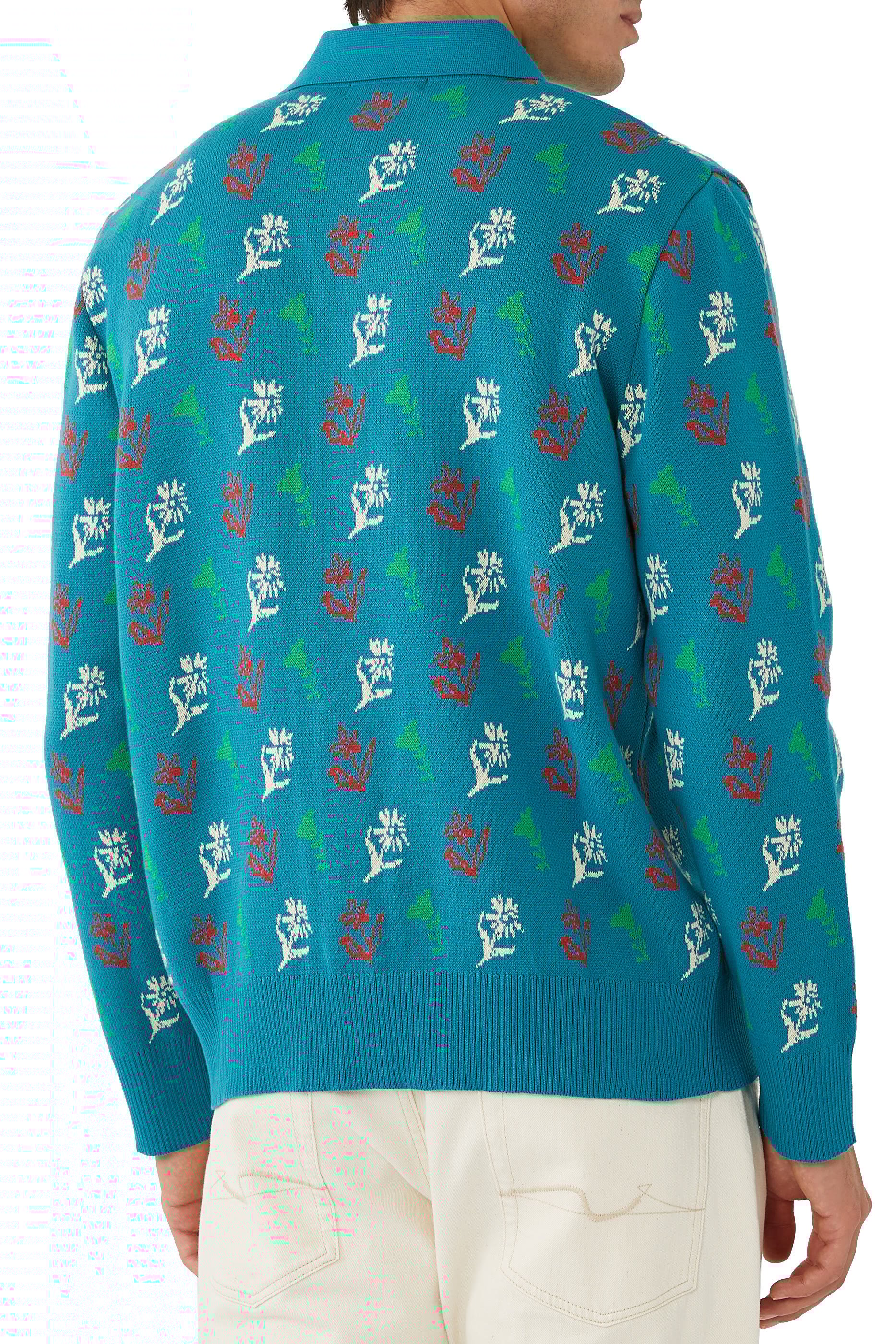 Alpine Flower Polo Cardigan